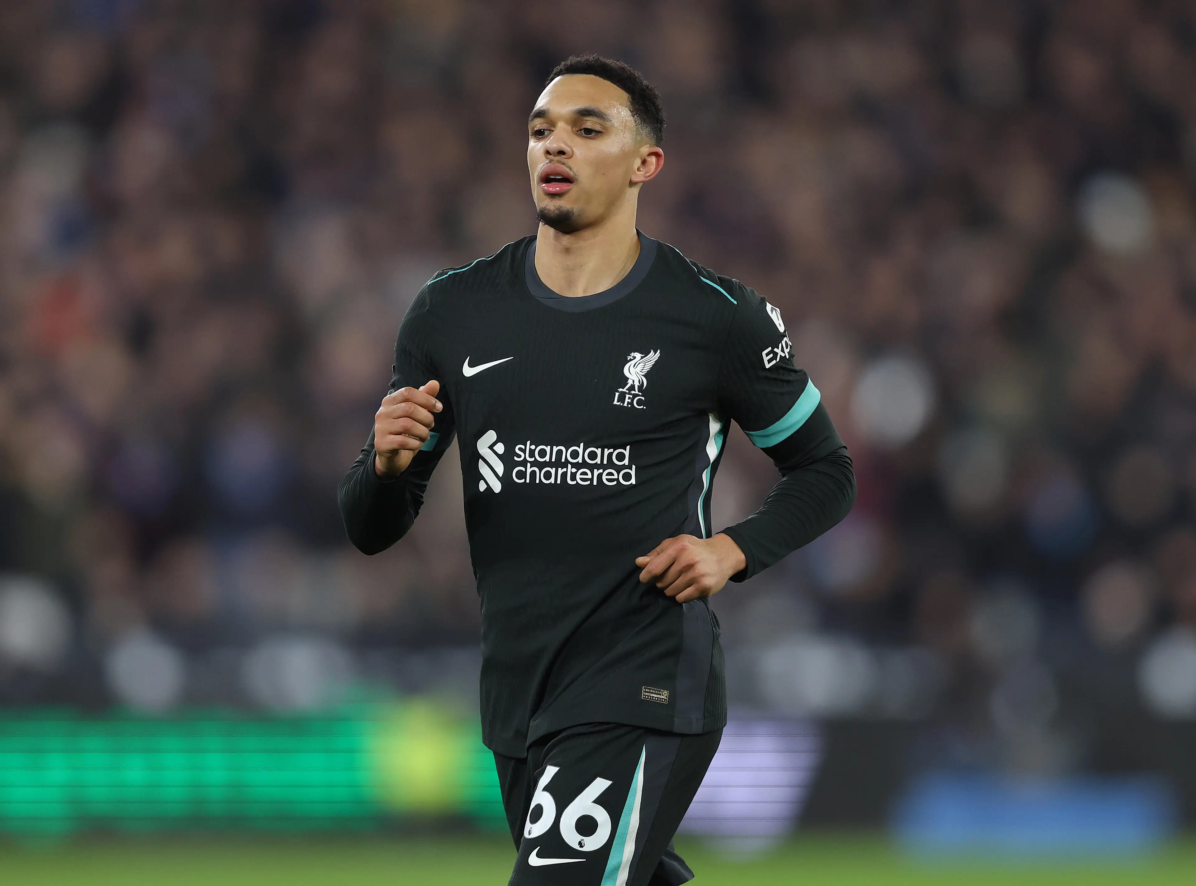 Trent Alexander-Arnold has been heavily linked with a move to Real Madrid. Image: Getty