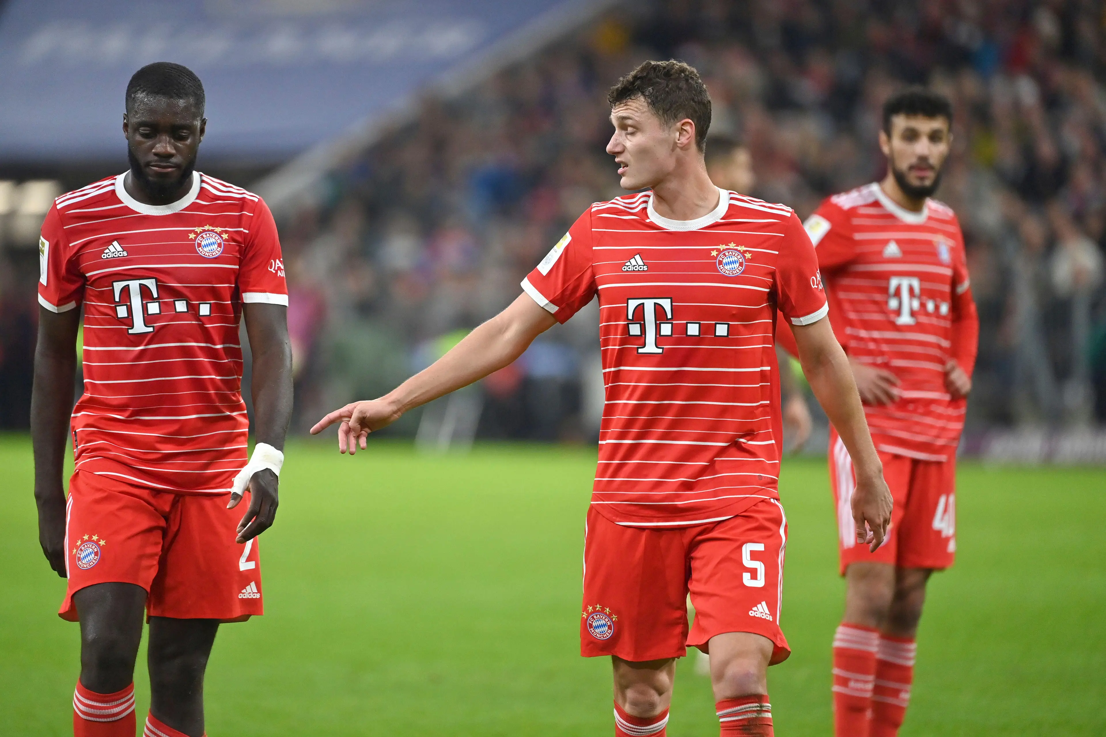 Benjamin Pavard pictured in action for Bayern Munich (