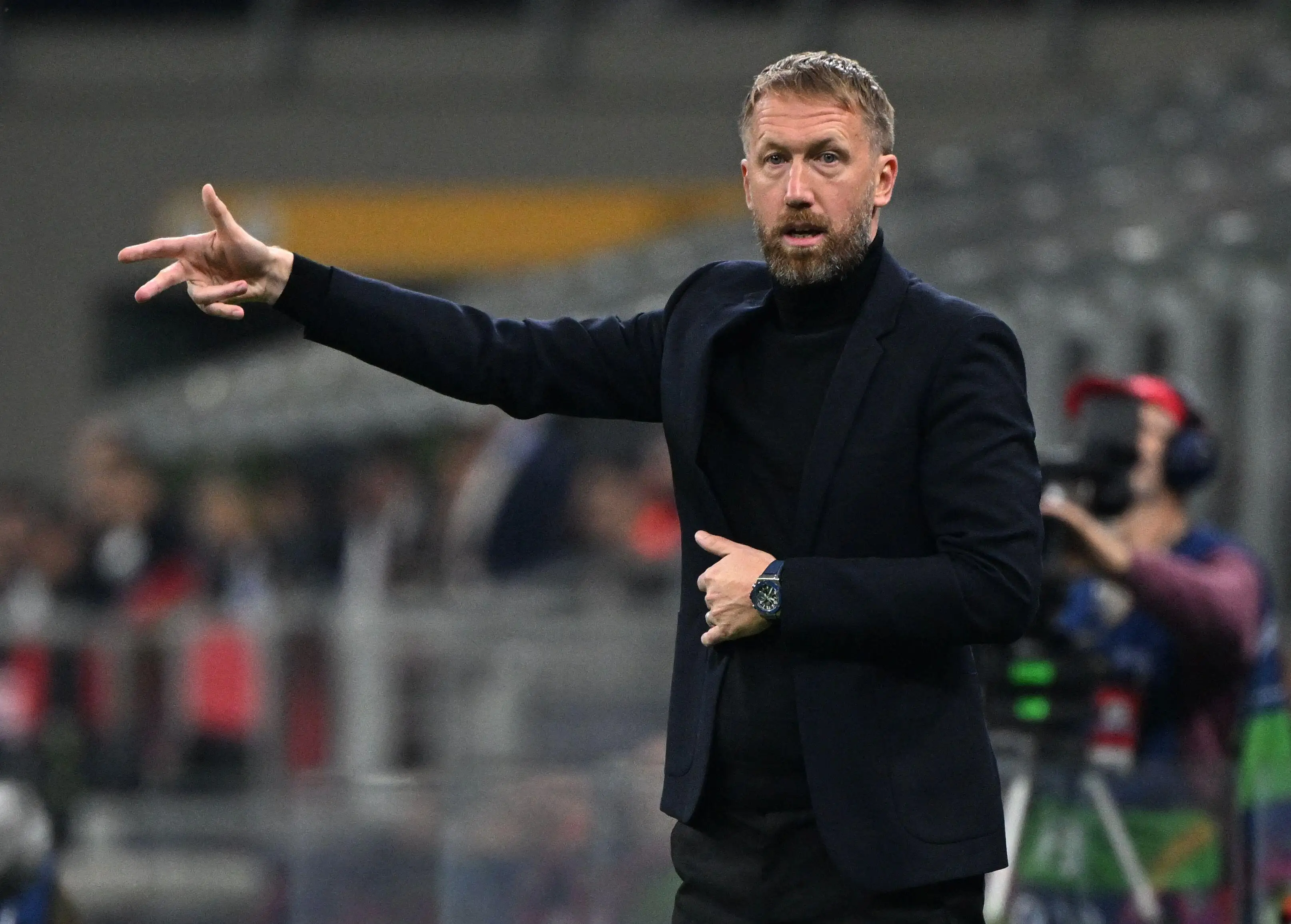 Todd Boehly at Stamford Bridge. (Alamy)
