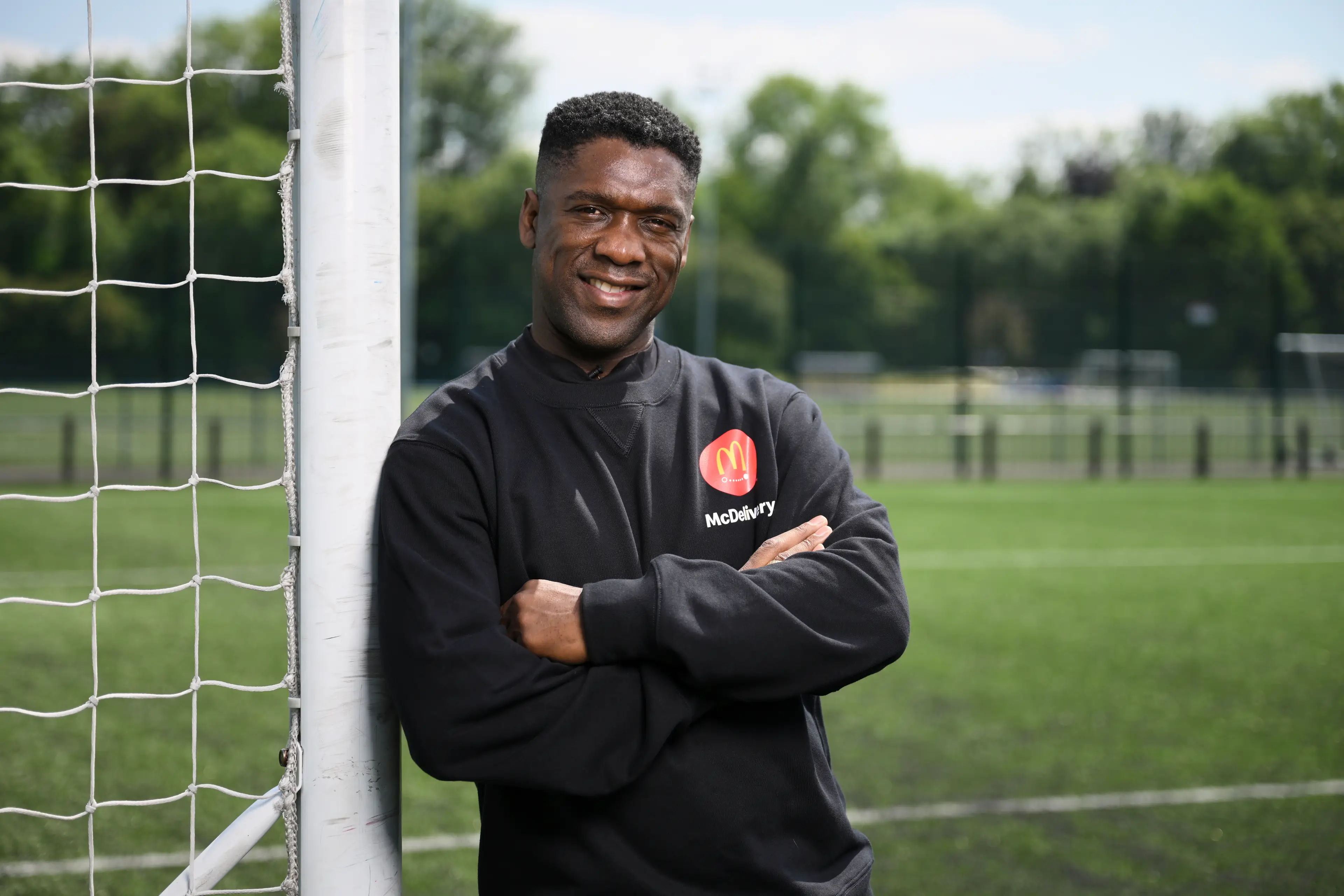 Seedorf has been unveiled as a McDelivery Ambassador (Image: McDonalds)