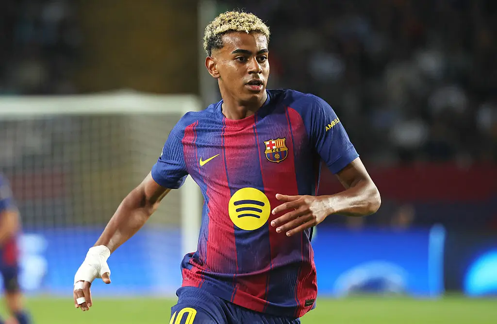 Lamine Yamal in action for Barcelona (Credit:Getty)