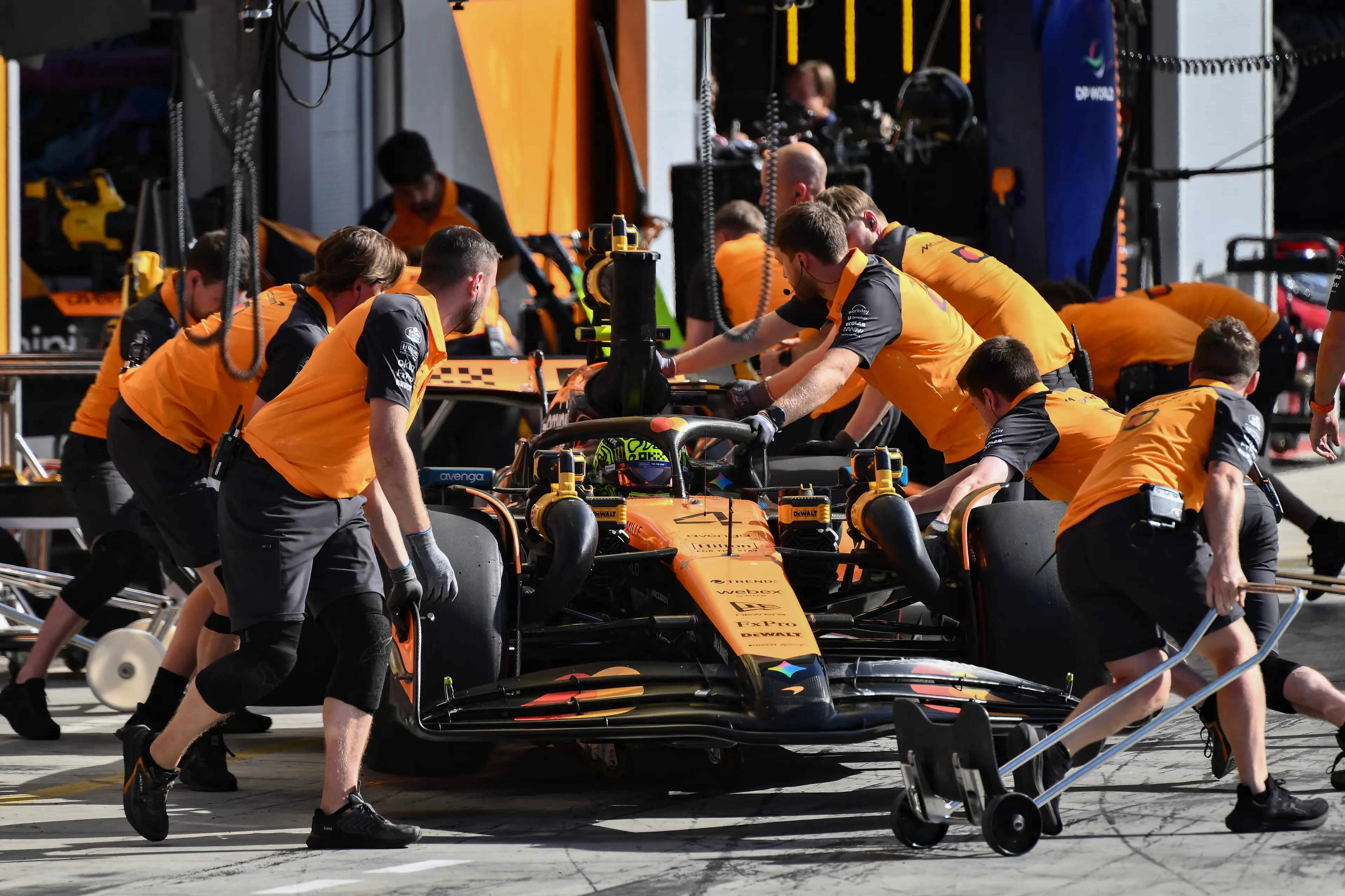 Lando Norris at the Monza circuit (Image: MARCO BERTORELLO / Contributor via Getty)