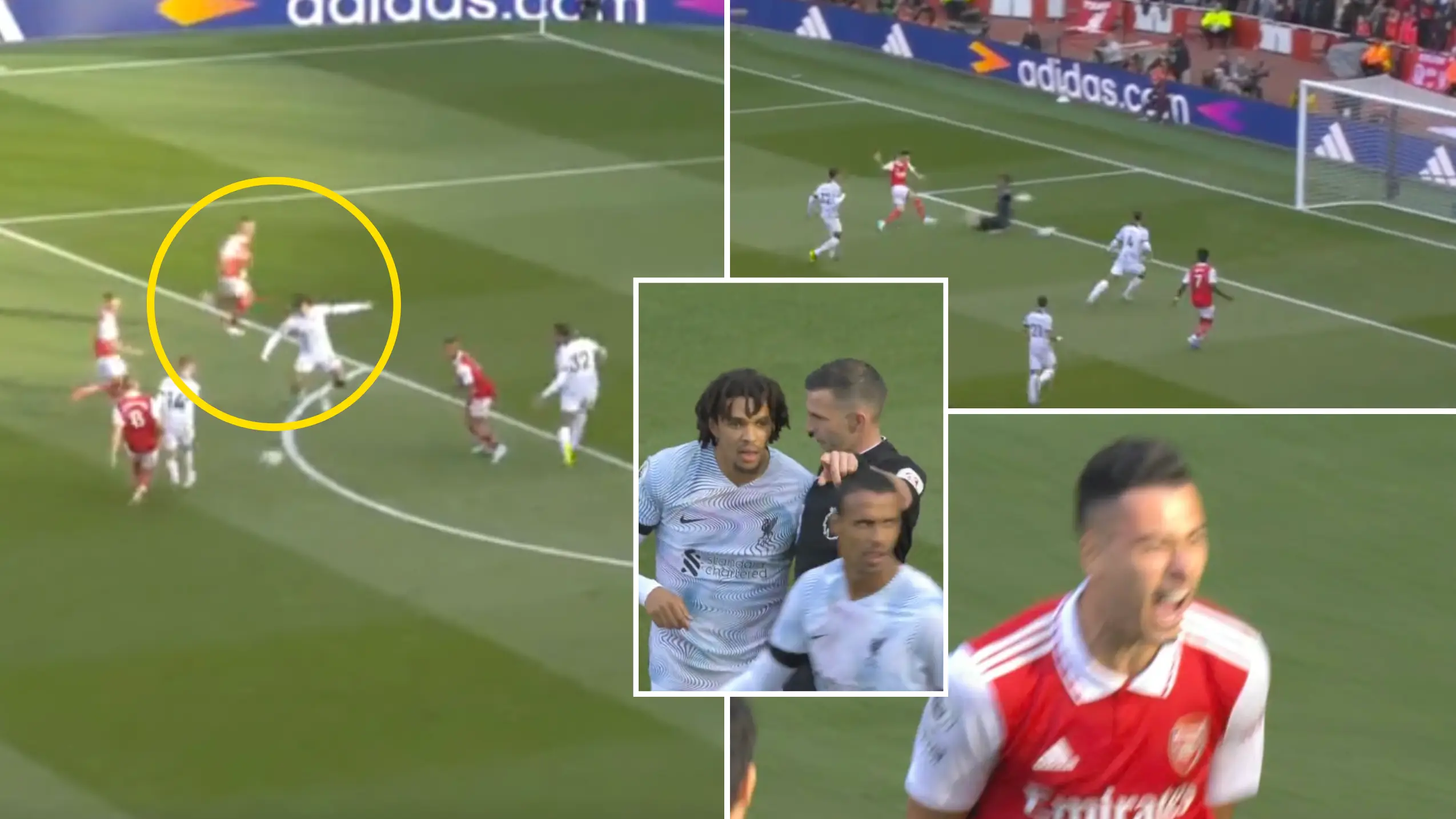 Arsenal just ripped Liverpool apart inside one minute to go 1-0 up, it was liquid football