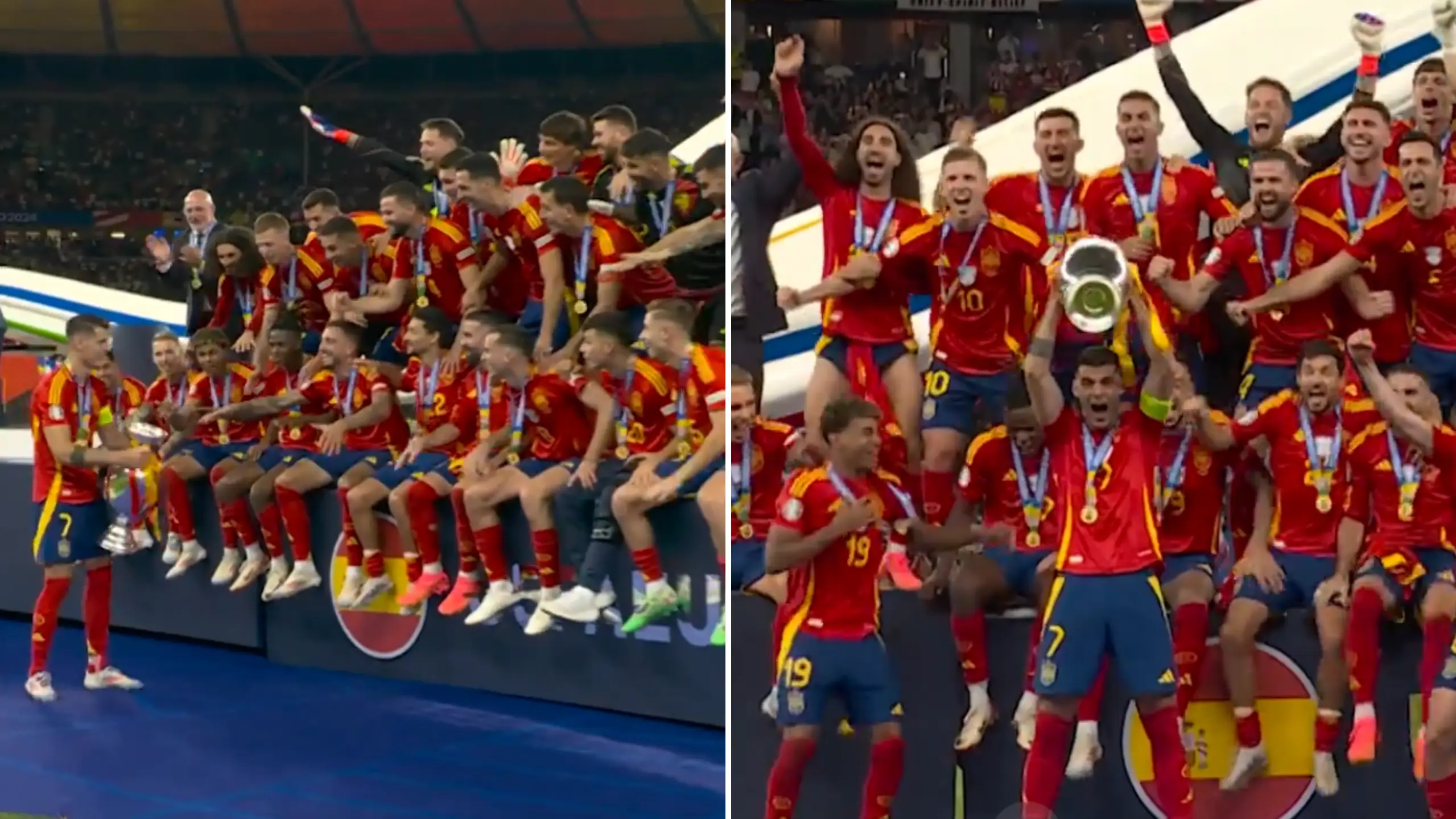 Forgotten ex-Premier League star spotted during Spain's Euro 2024 celebrations