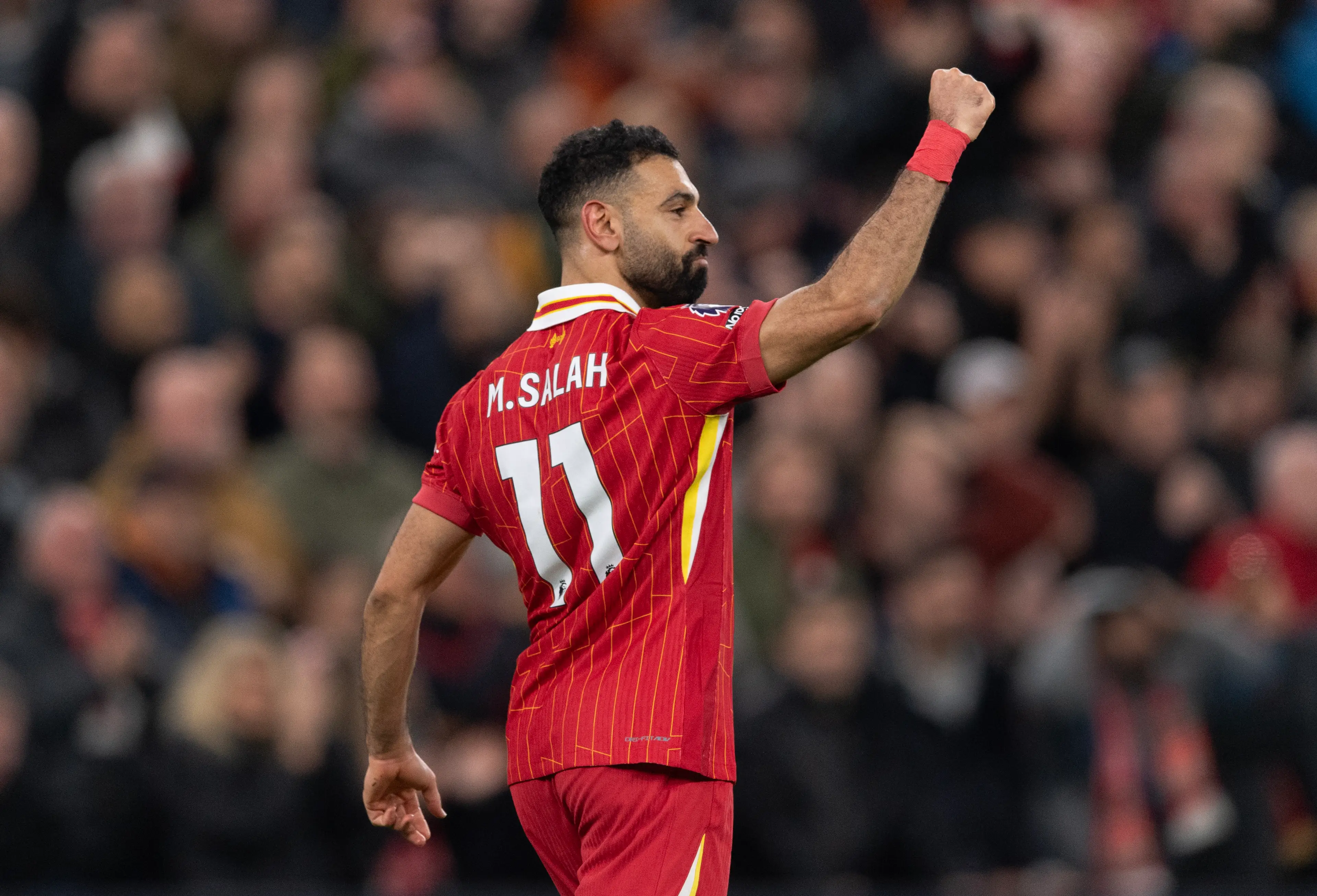 Mo Salah's contract is out of contract at the end of the season. Image: Getty