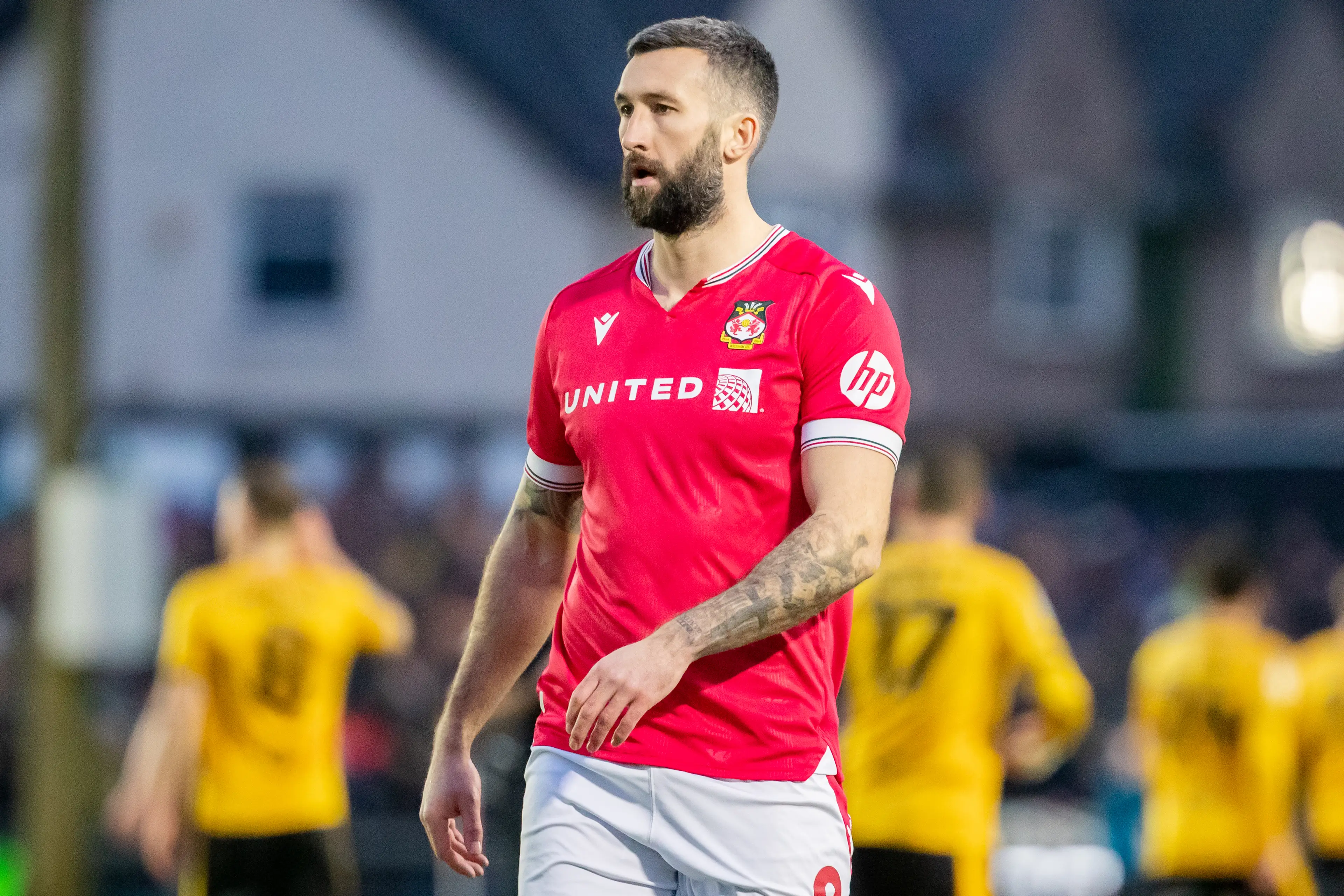 Ollie Palmer in action for Wrexham. Image: Getty 