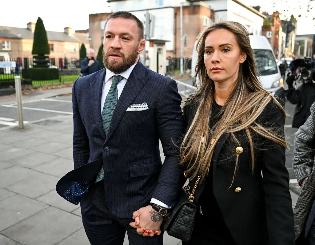 Dee Devilin stood by Conor McGregor during his legal trial last year. (Image: Getty)