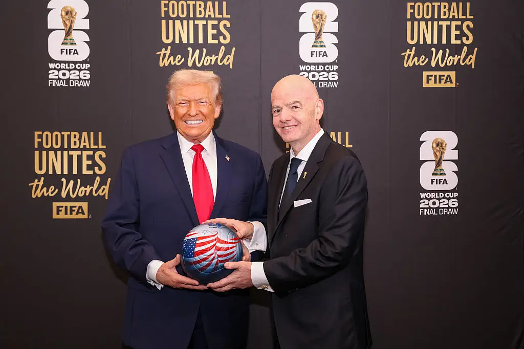 US President Donald Trump and FIFA President Gianni Infantino (Credit:Getty)