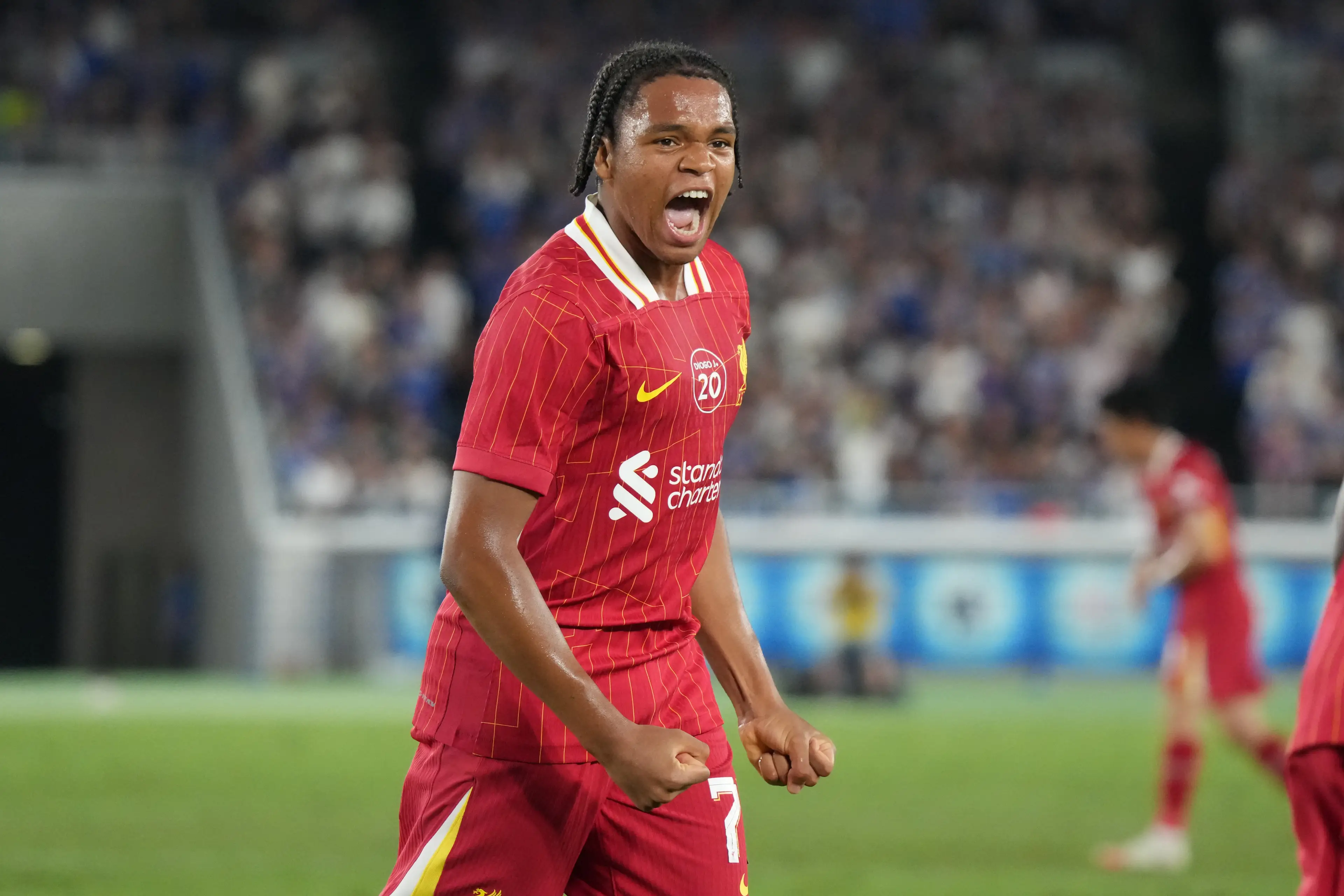 Rio Ngumoha caught the eye in pre-season / Photo by Hiroki Watanabe/Getty Images