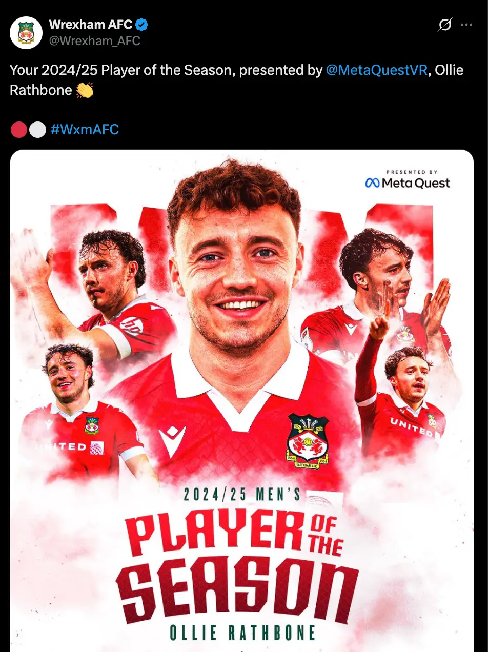 Image: Twitter/@WrexhamAFC