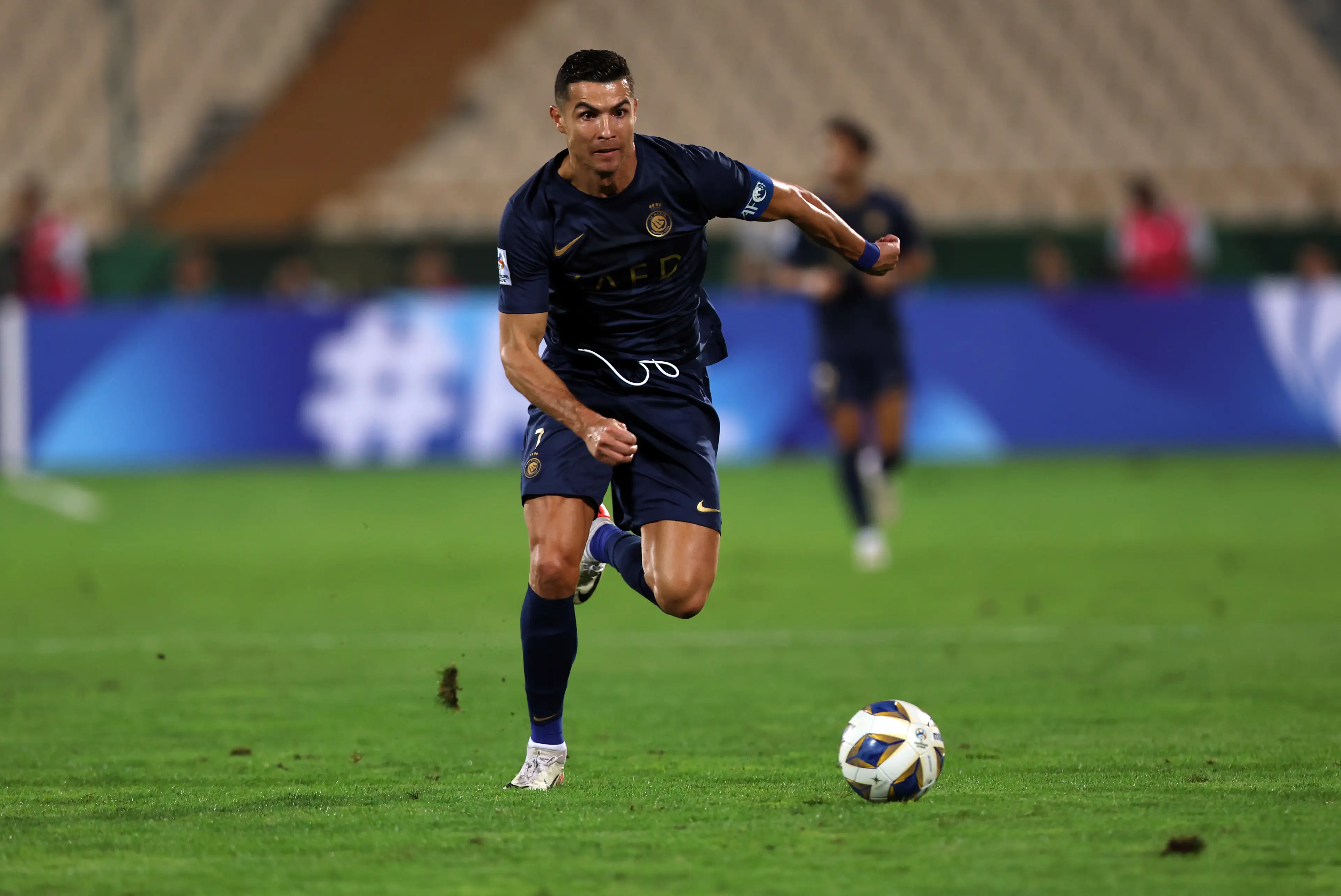 Cristiano Ronaldo in action for Al Nassr. Image: Getty