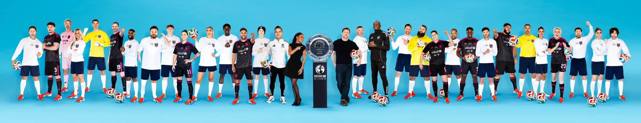 30 names have been confirmed for 2026 Soccer Aid. Image: Soccer Aid