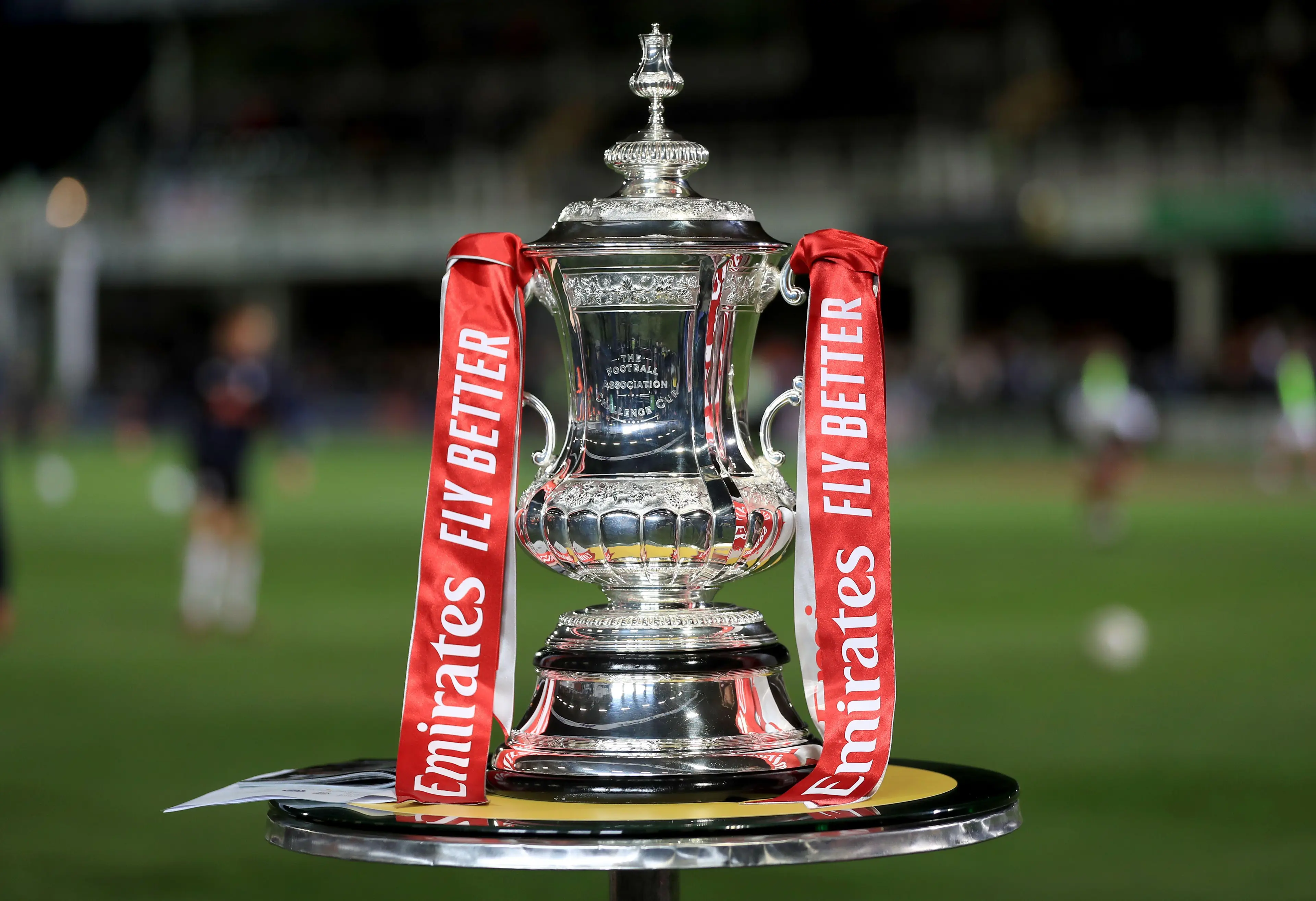 The FA Cup trophy (