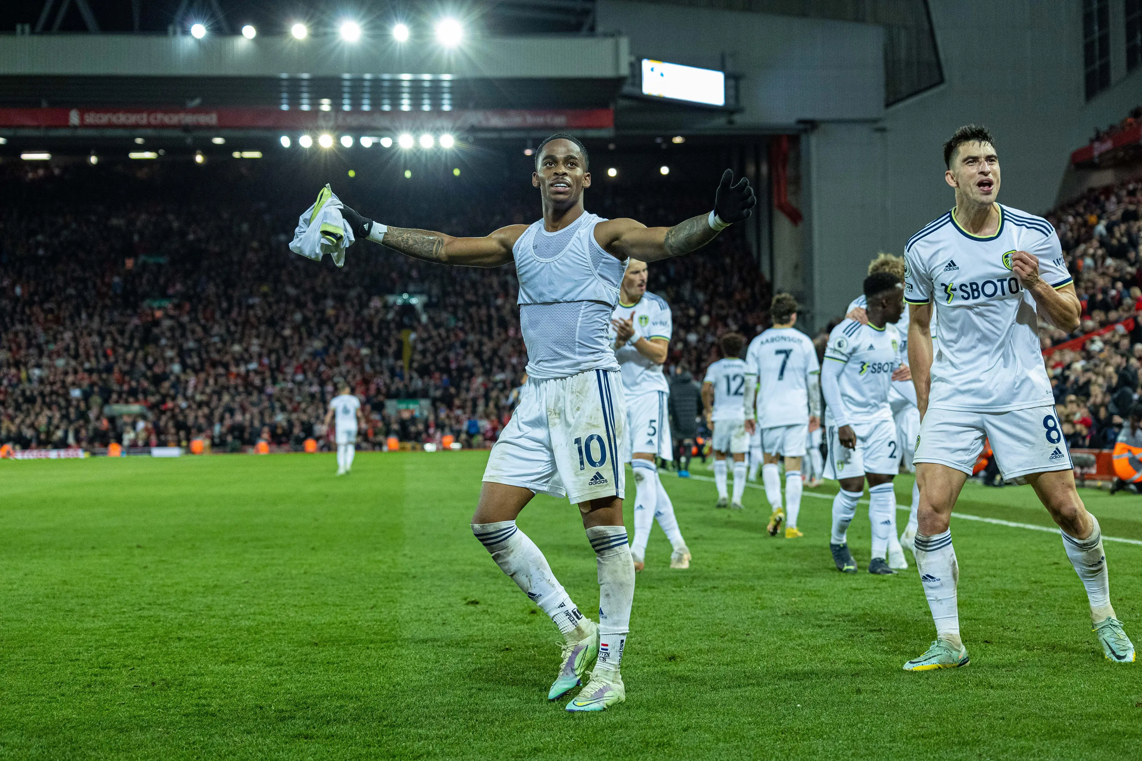 Leeds beat Liverpool 2-1 on Saturday (Image: Alamy)