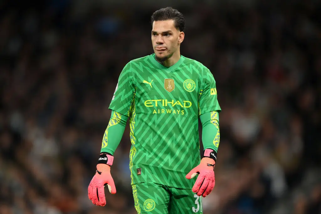 Manchester City goalkeeper Ederson pictured -