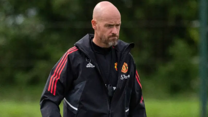 Erik ten Hag in training. (Man Utd)