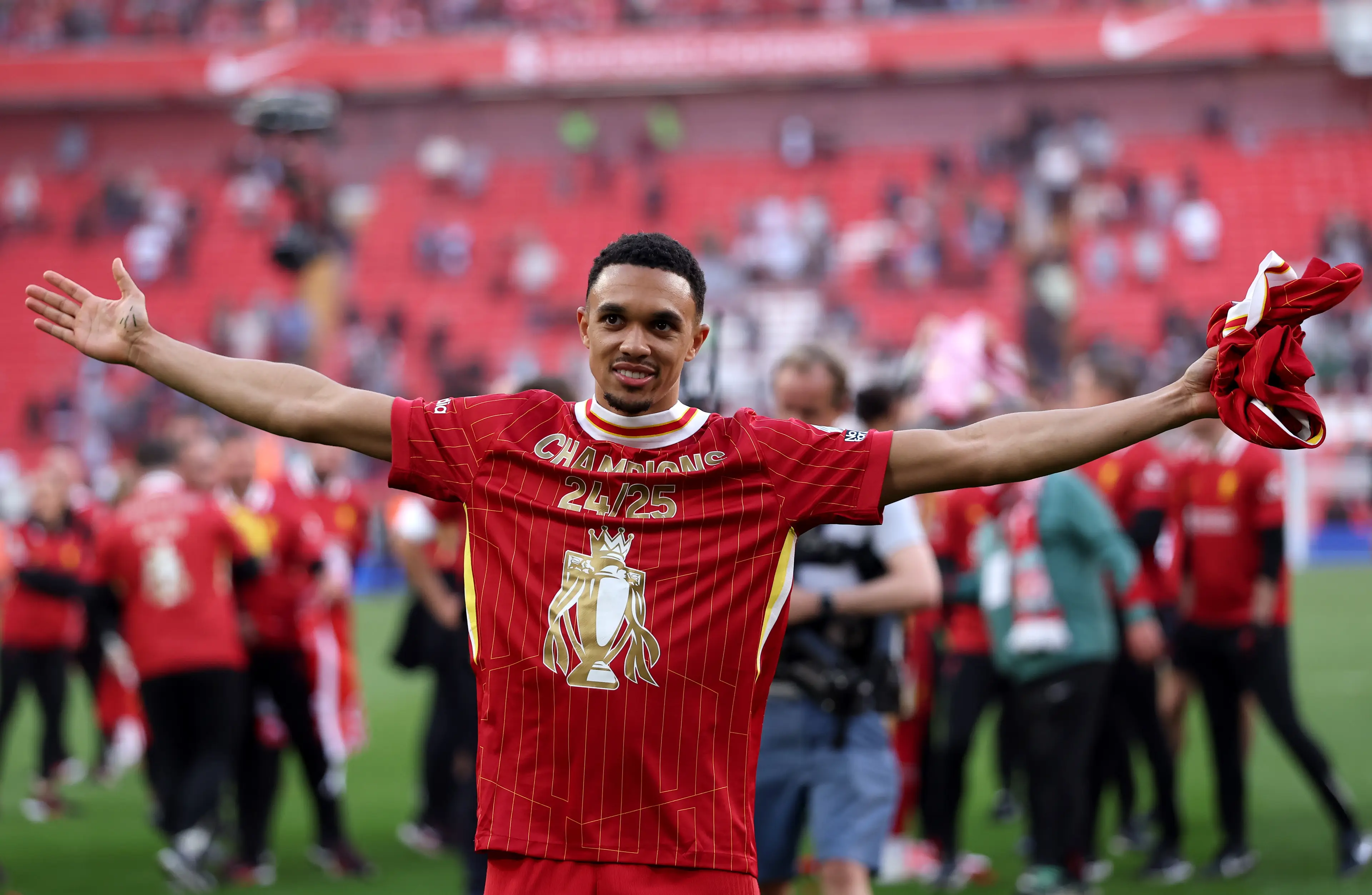 Trent Alexander-Arnold did not give any interviews after Liverpool's Premier League title win. Image: Getty