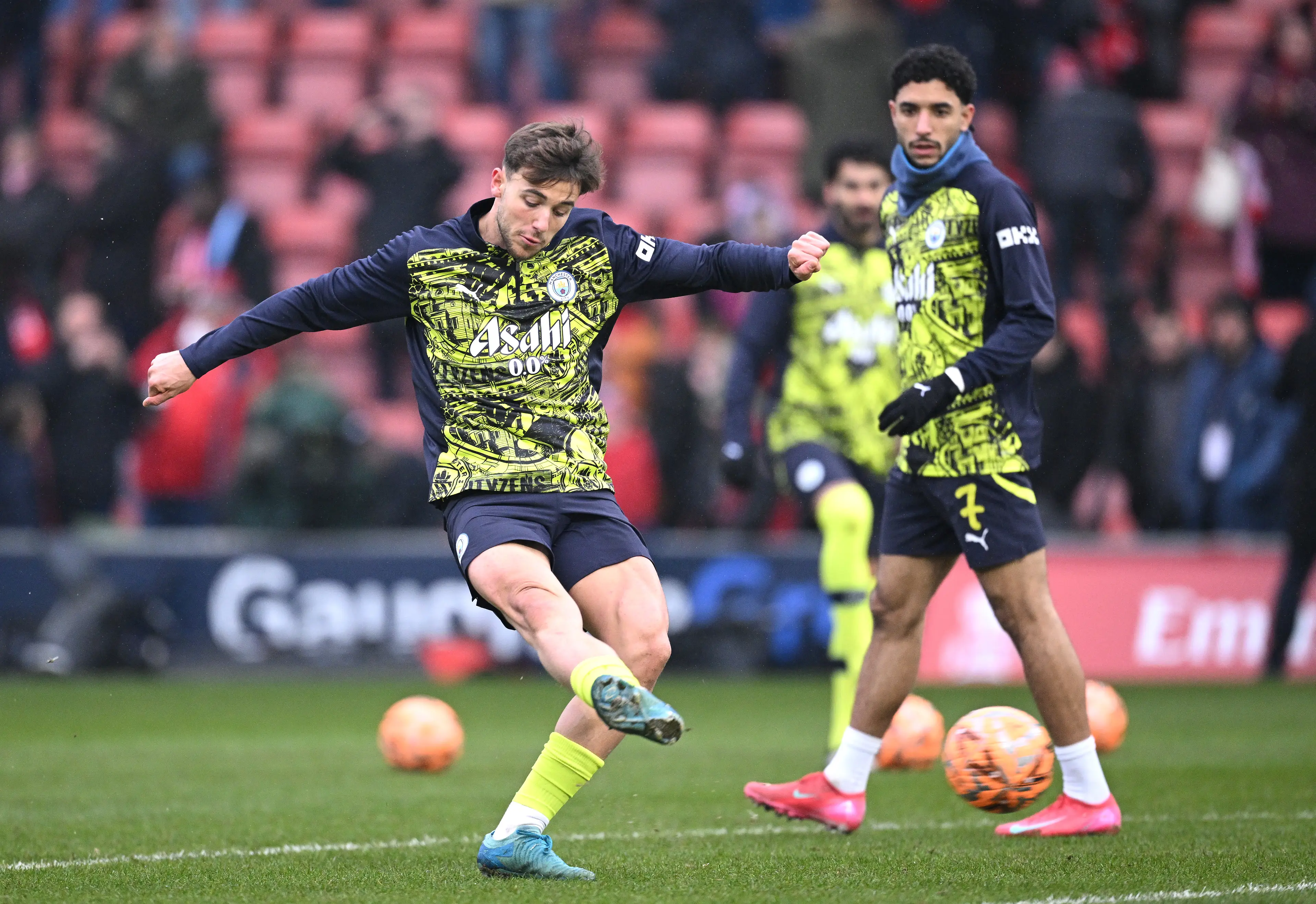 Nico Gonzalez made his Manchester City debut on Saturday. Image: Getty