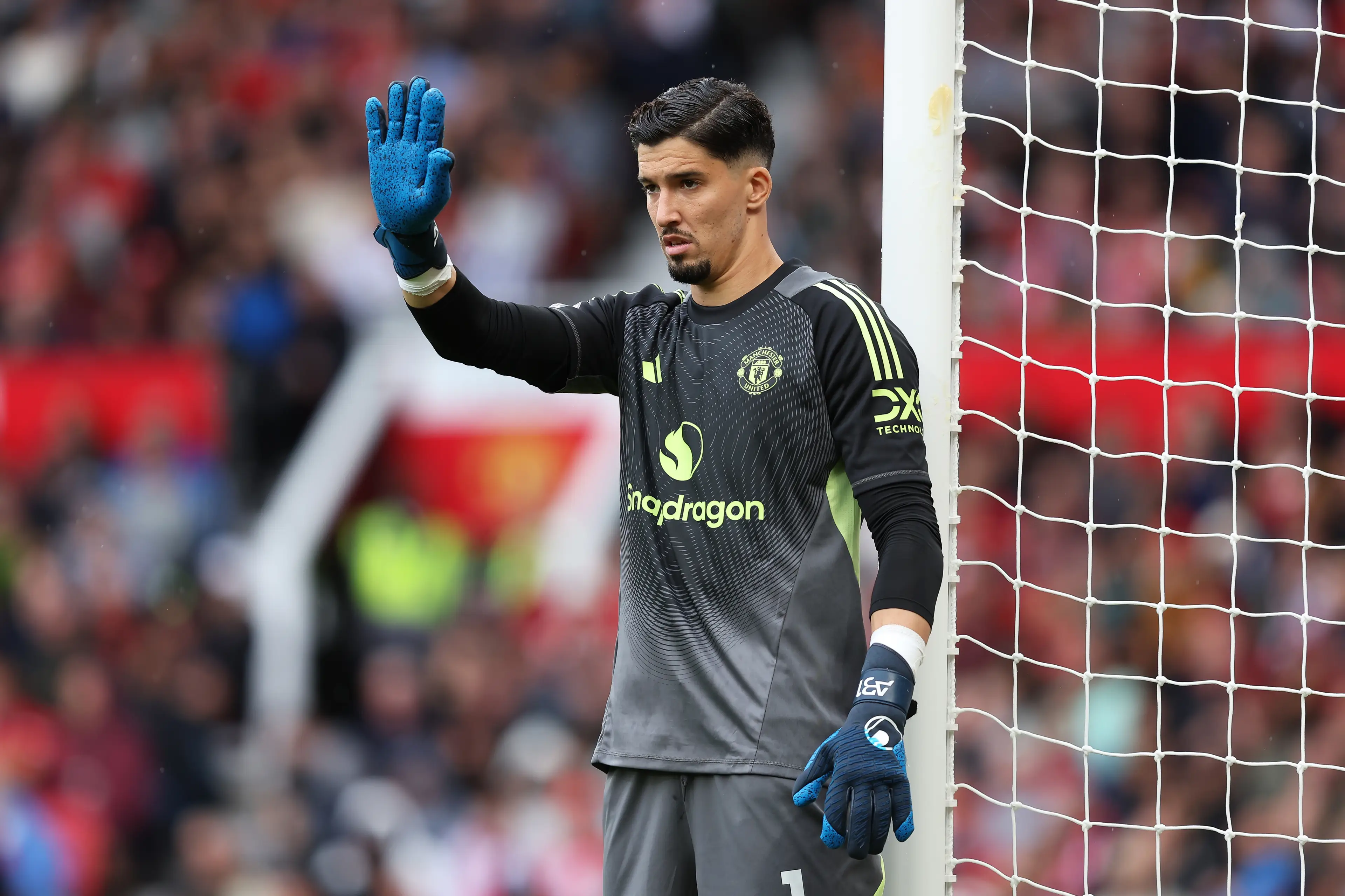 Altay Bayindir has started each of Man United's three Premier League games this season. Image: Getty 