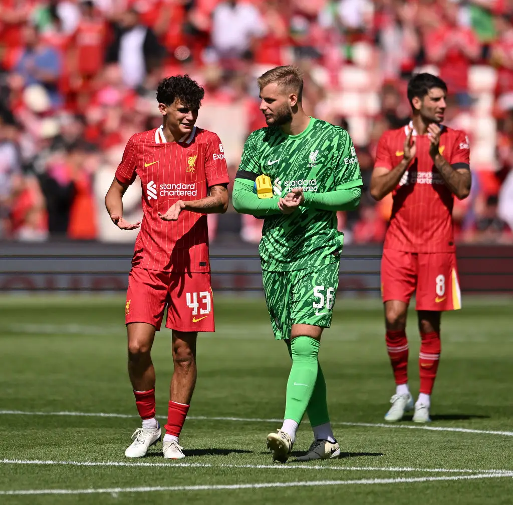 Stefan Bajcetic has featured during Liverpool's pre-season friendly (Image: Getty)