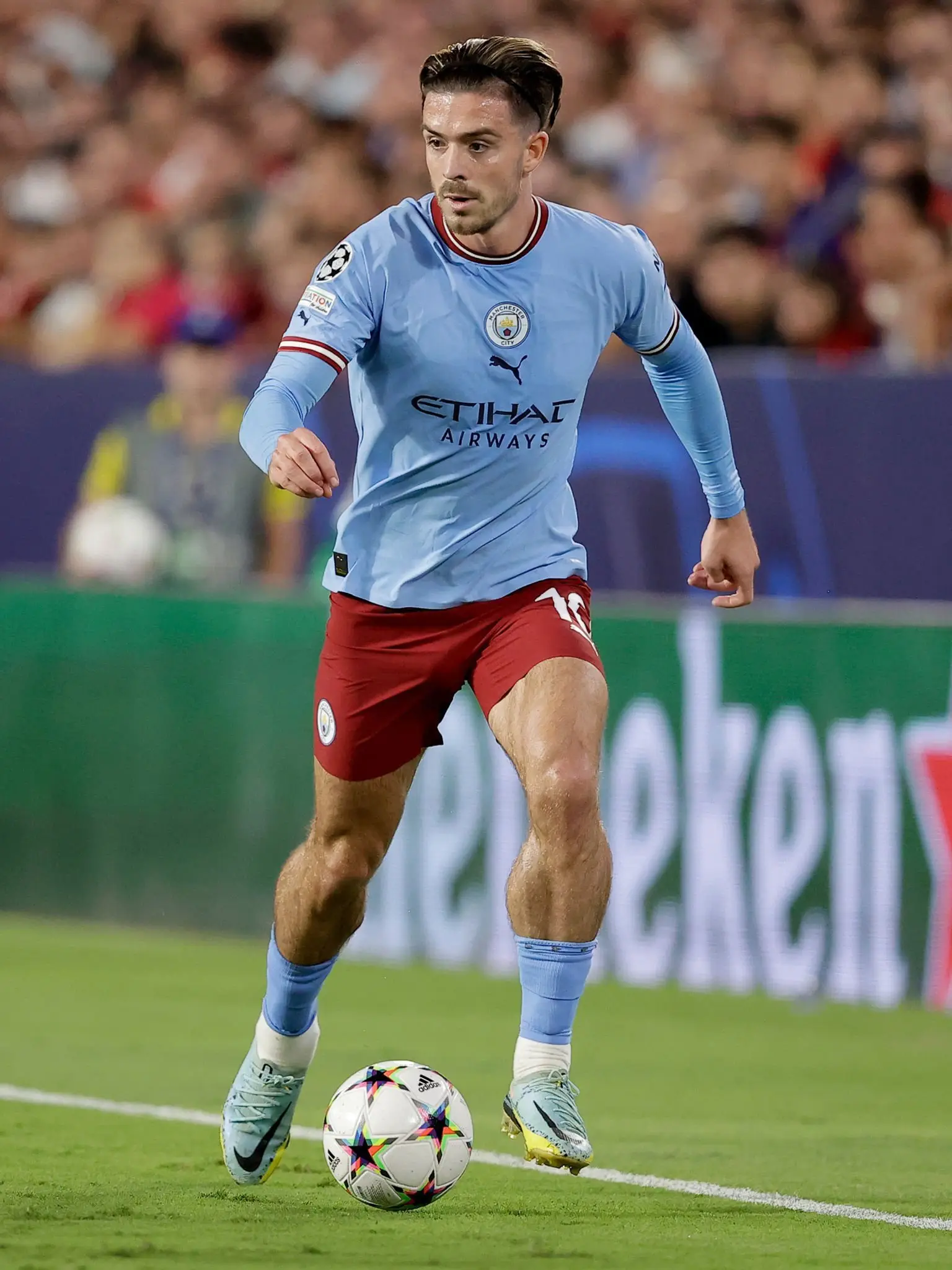 Jack Grealish in action against Sevilla (Alamy)