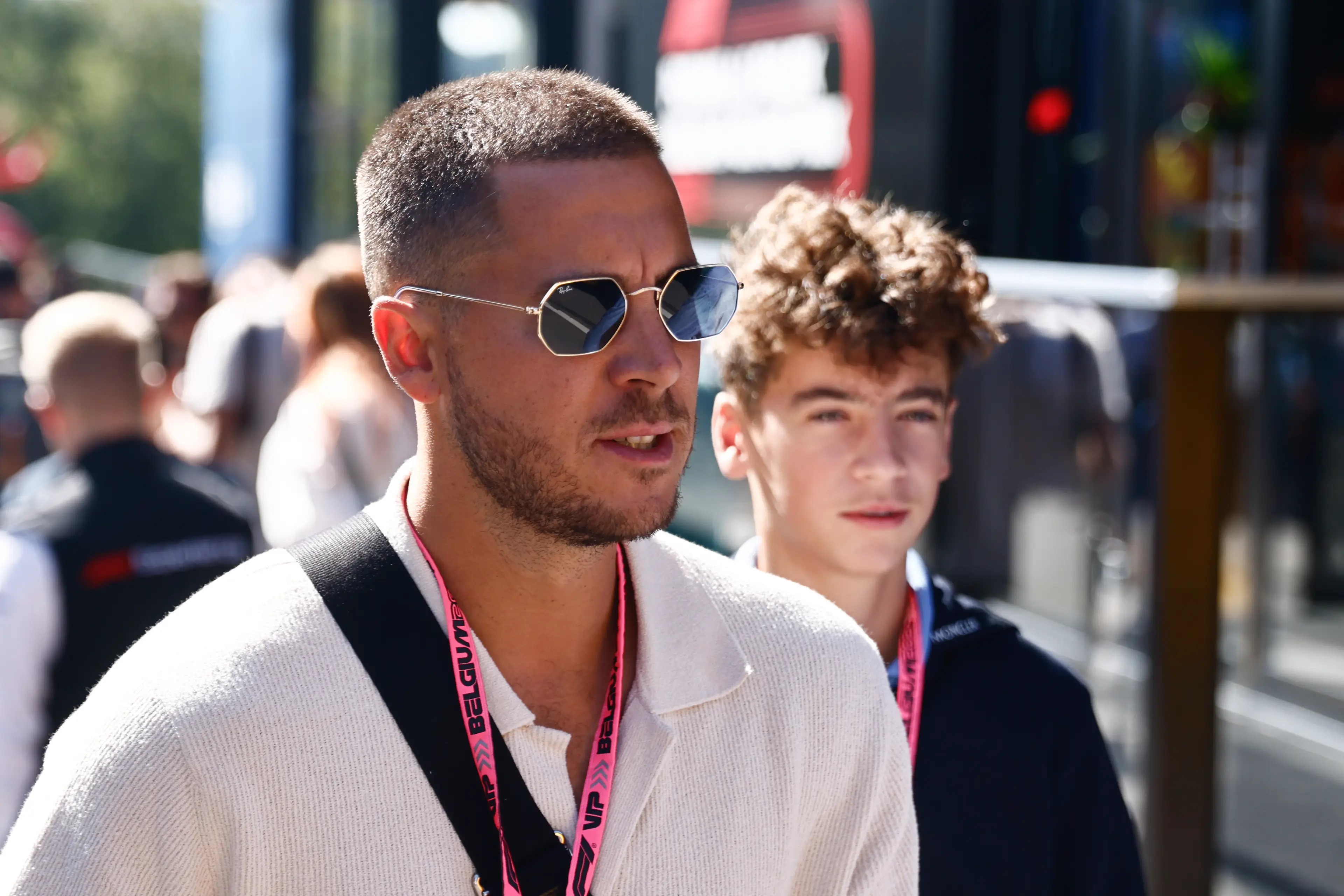 Eden Hazard was recently spotted at the Belgian GP (Image: Getty)