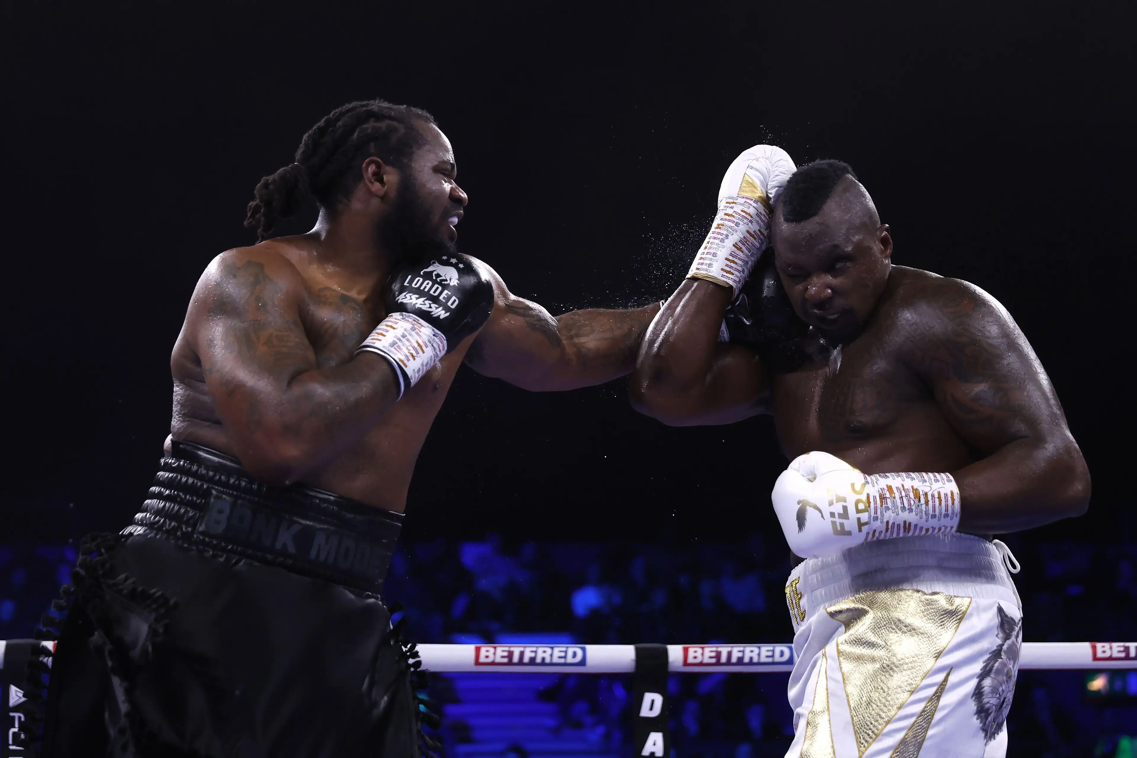 Jermaine Franklin in action against Dillian Whyte. Image: Alamy