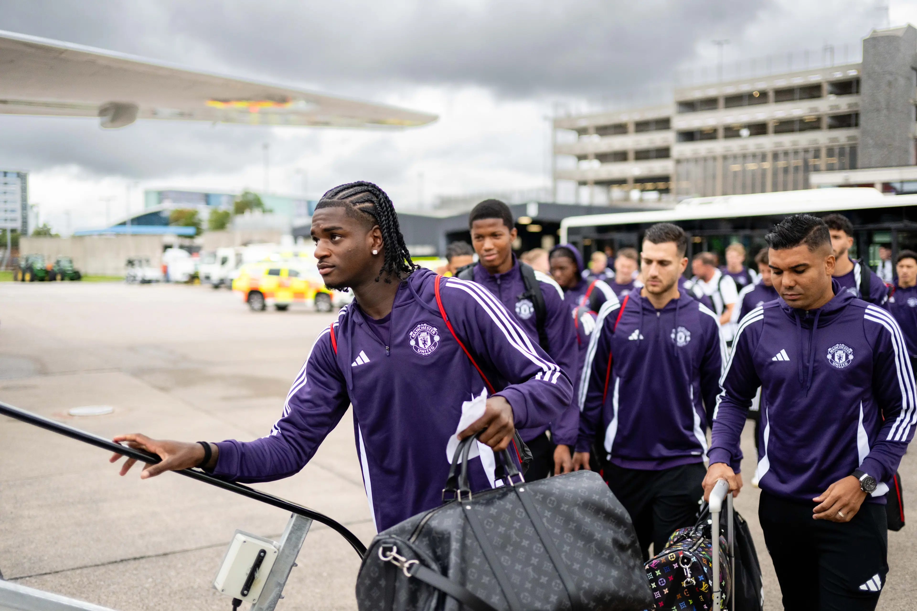 United depart for the Premier League Summer Series. Image credit: Getty