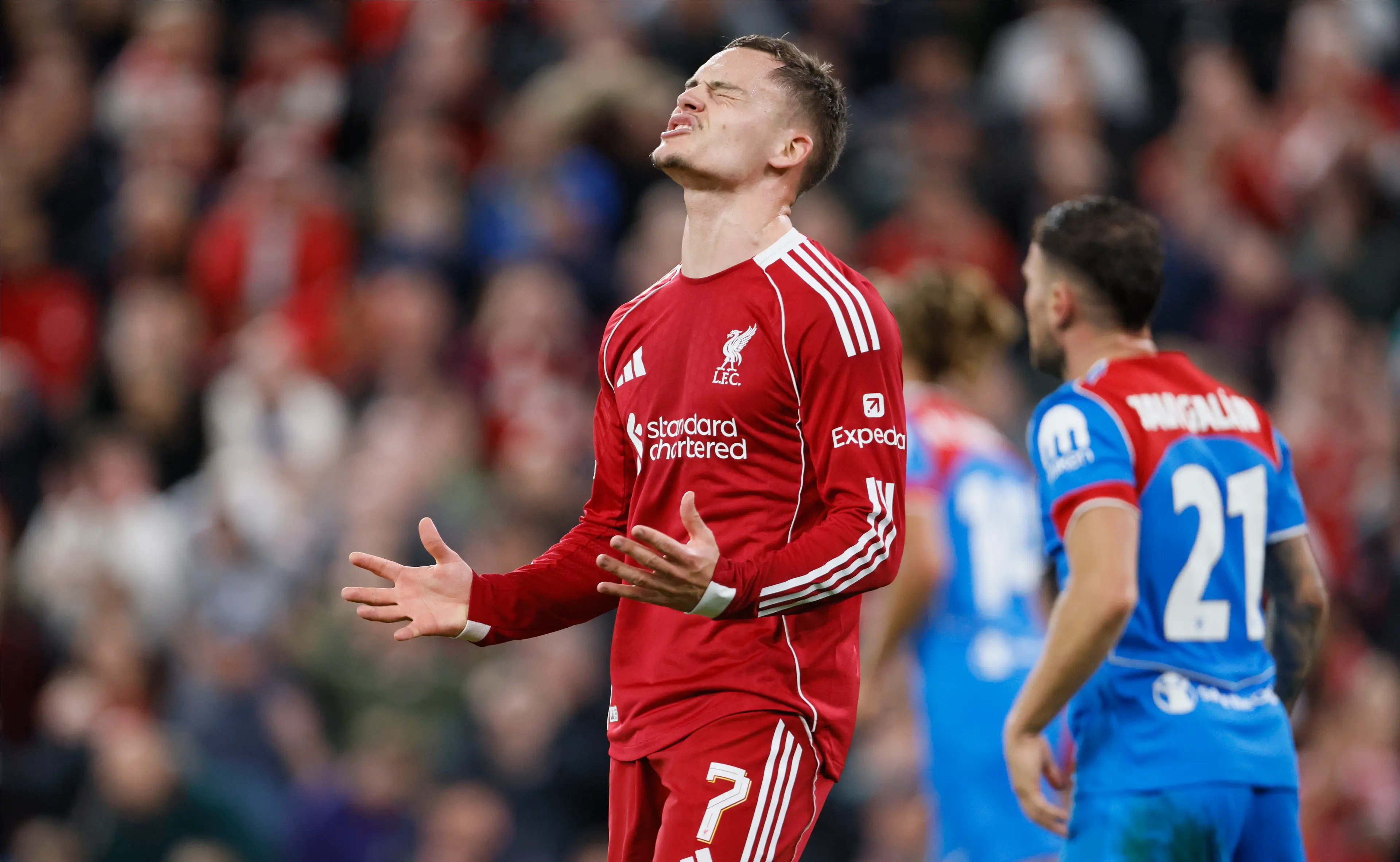 Florian Wirtz has struggled at Liverpool. Image: Richard Sellers/Allstar / Contributor via Getty