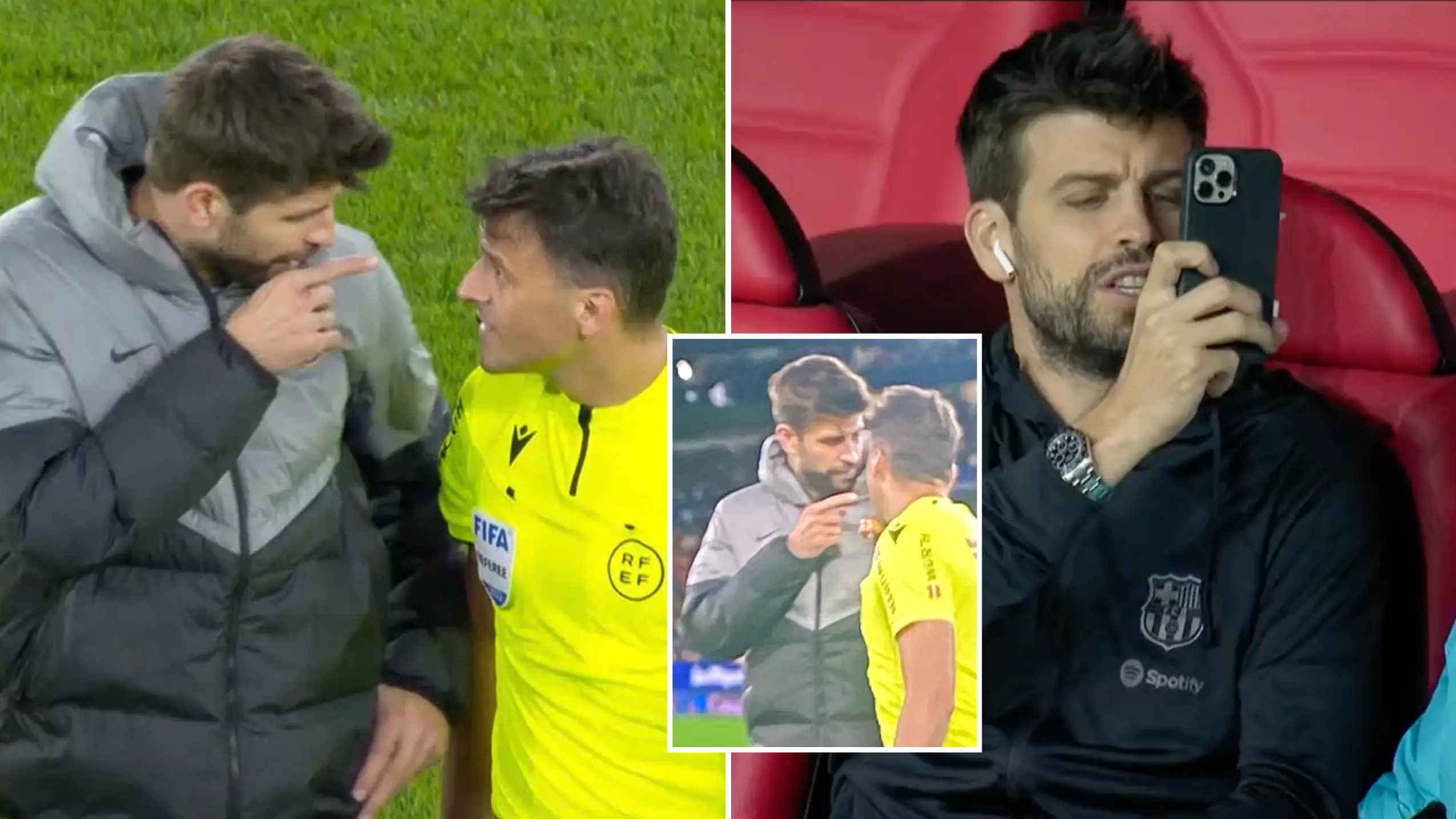 What Gerard Pique told the referee to get sent off in his final game explains a lot