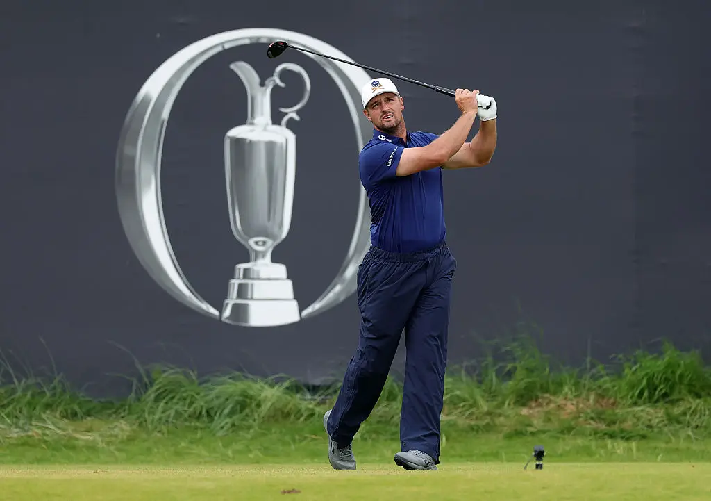 Bryson DeChambeau finished nine under par at the Open. (Image: Getty)