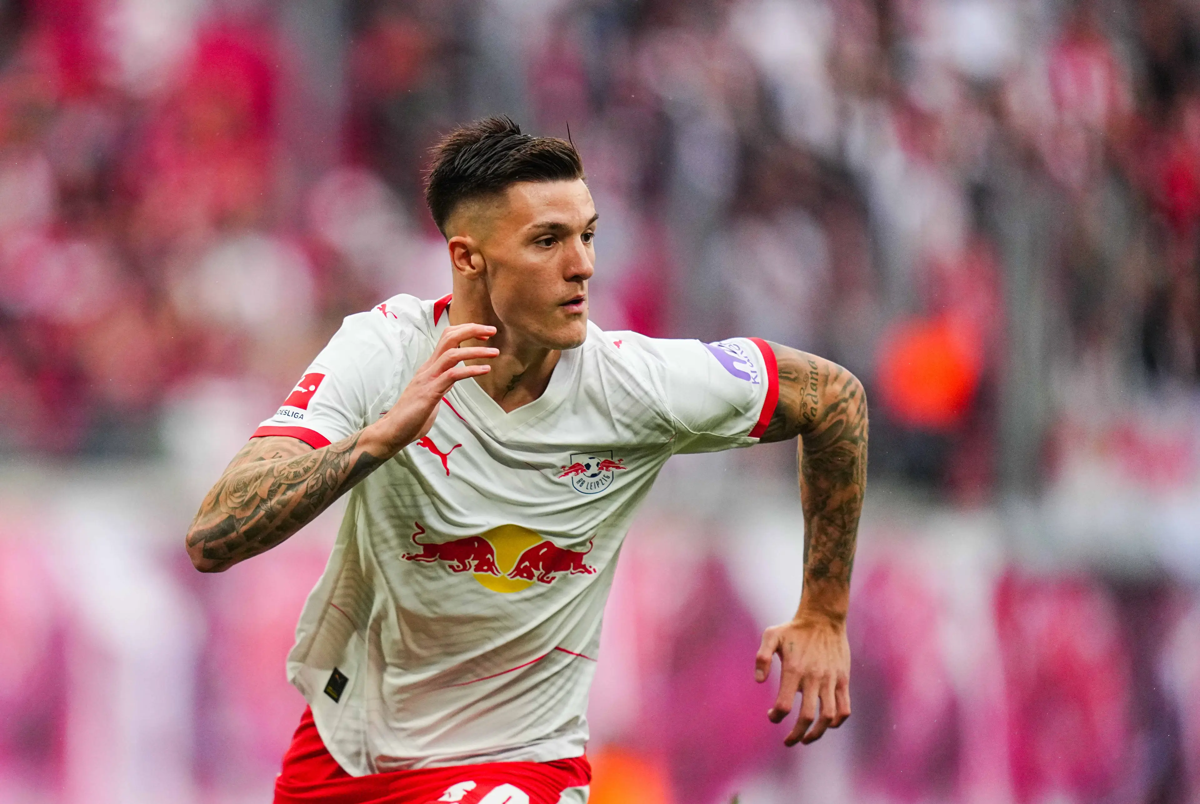 Benjamin Sesko is Manchester United's No.1 target. (Image: NurPhoto / Contributor via Getty)