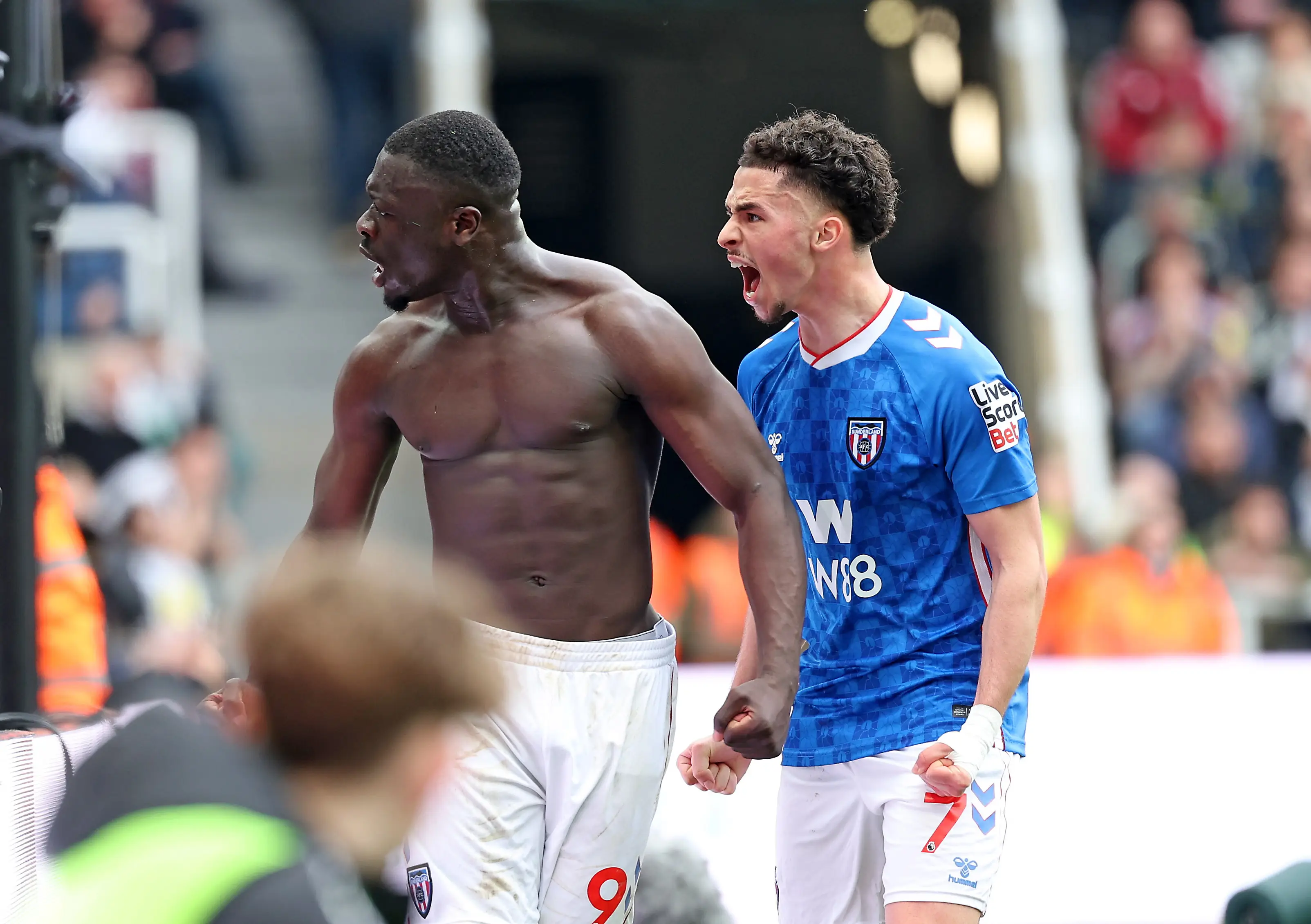 Sunderland recorded a 2-1 win at St James' Park thanks to a late goal from Brian Brobbey. Image credit: Getty