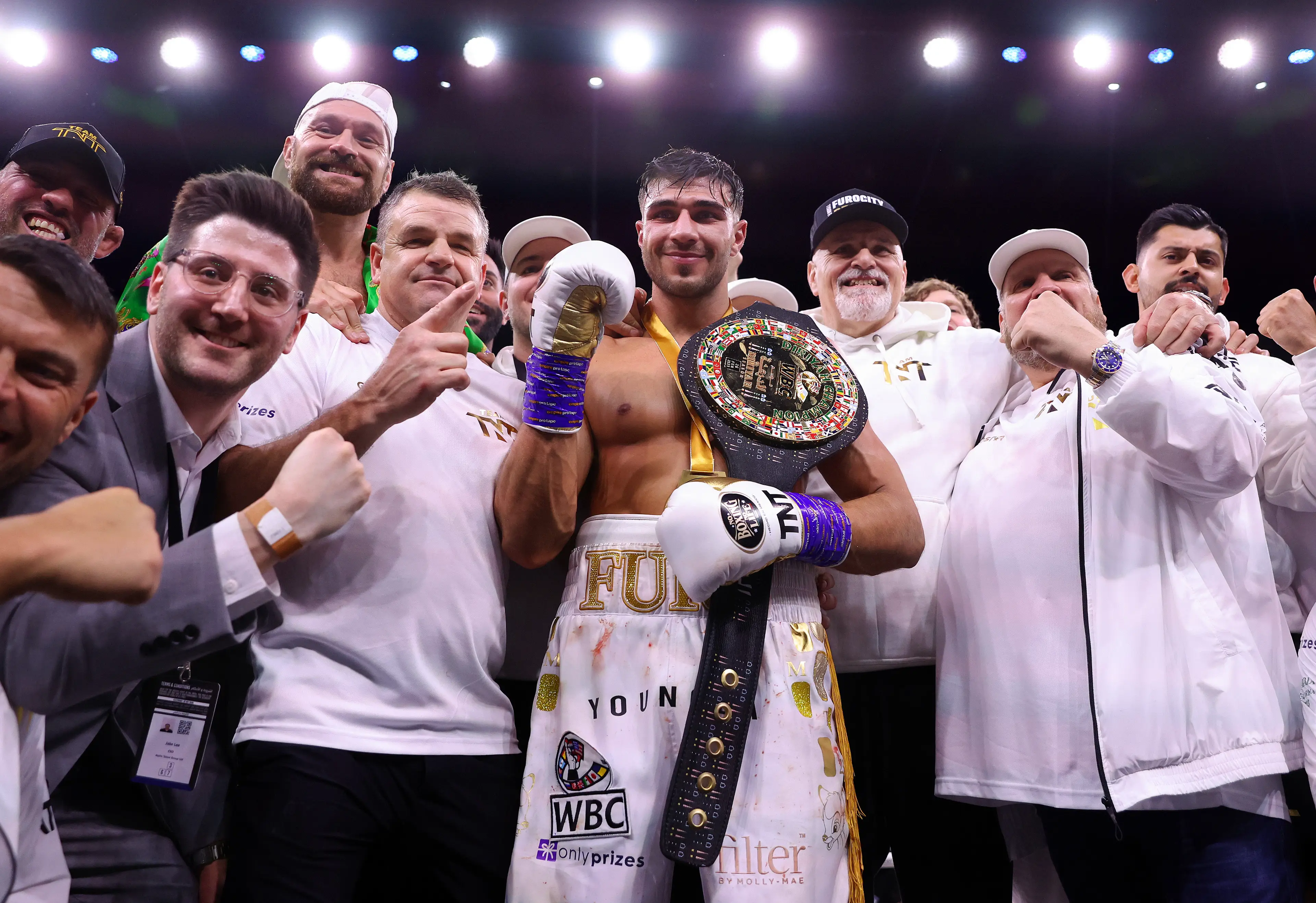 Tommy Fury, brother of Tyson, is the only man to beat Jake Paul in the ring. Image: Getty