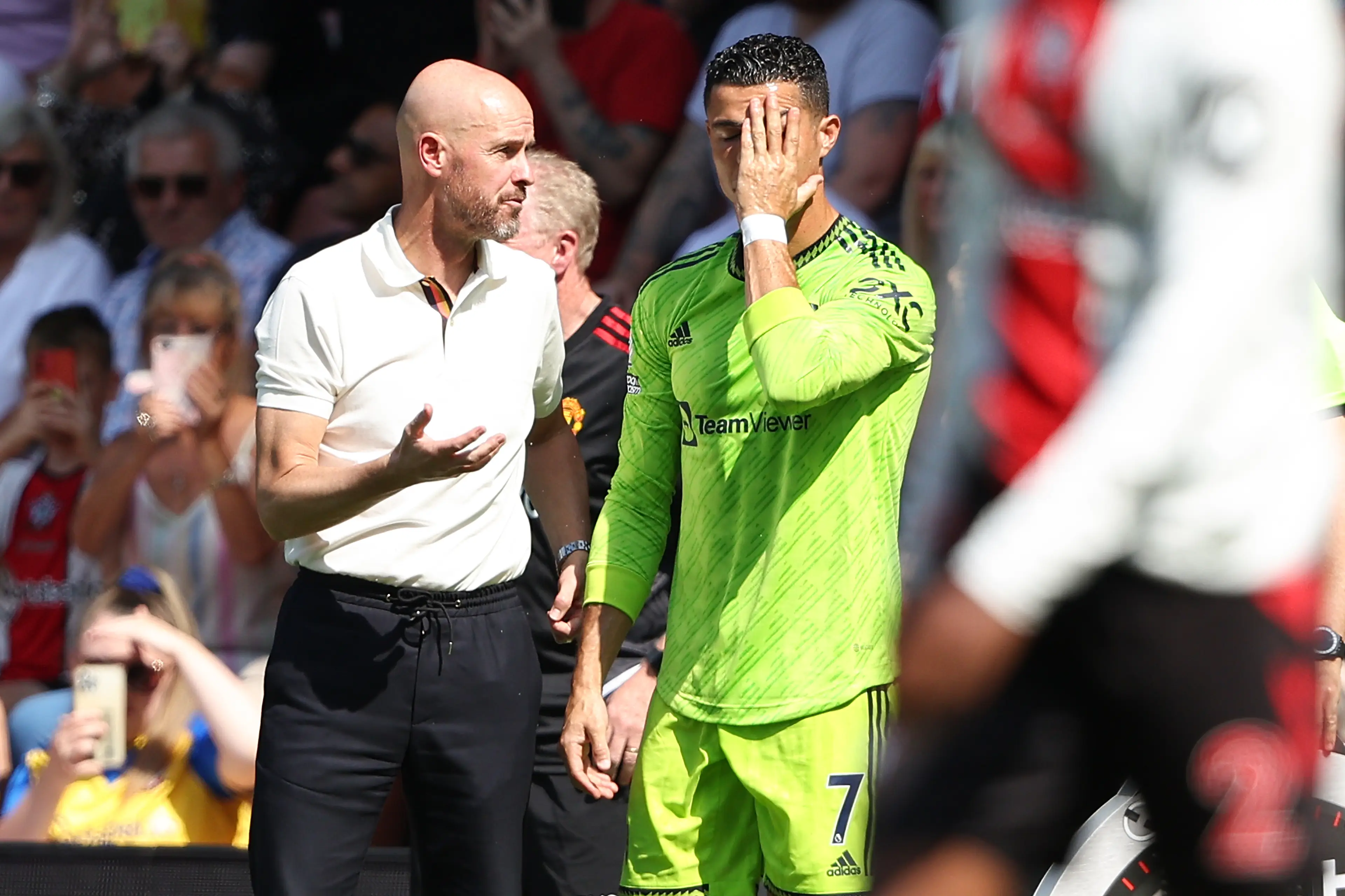 Ronaldo and Ten Hag fell out at Man Utd (Getty)