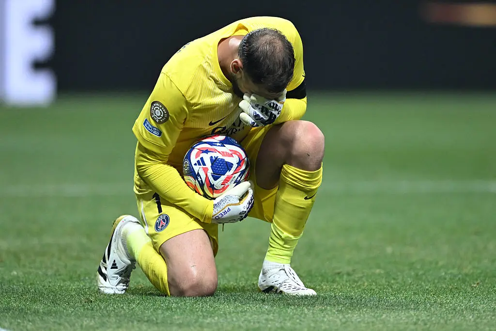 Gianluigi Donnarumma was visibly emotional (Credit:Getty)