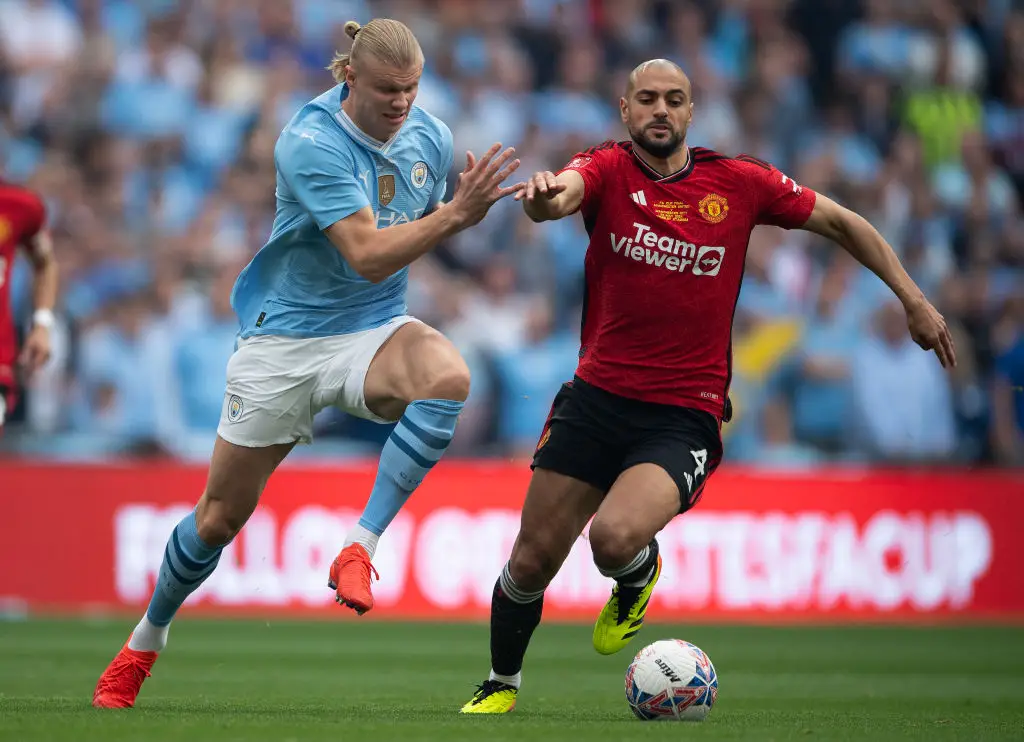 Sofyan Amrabat made 30 appearances for Manchester United. (Image: Getty)