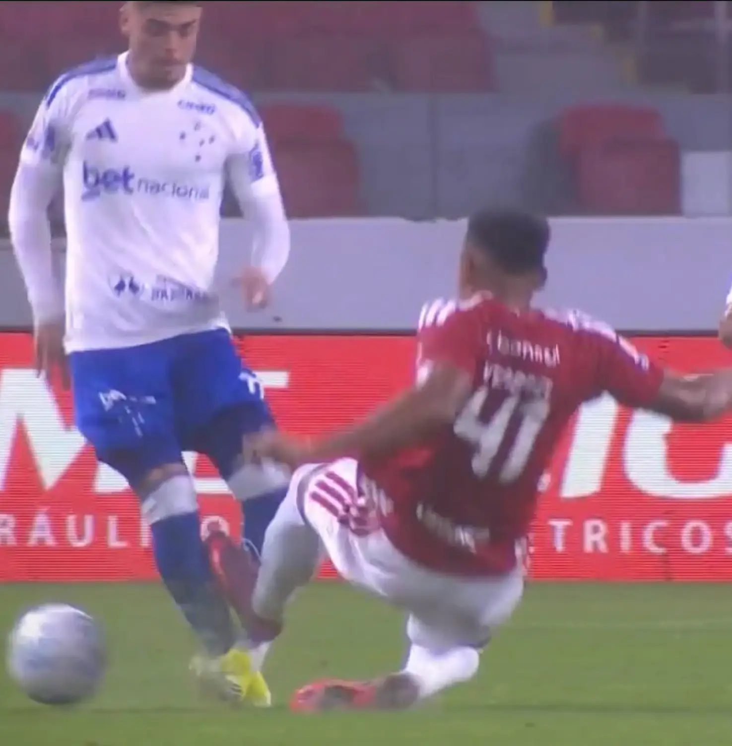 Victor Gabriel received a rare ban for the challenge on Gabriel Pec (Credit:GE/X)