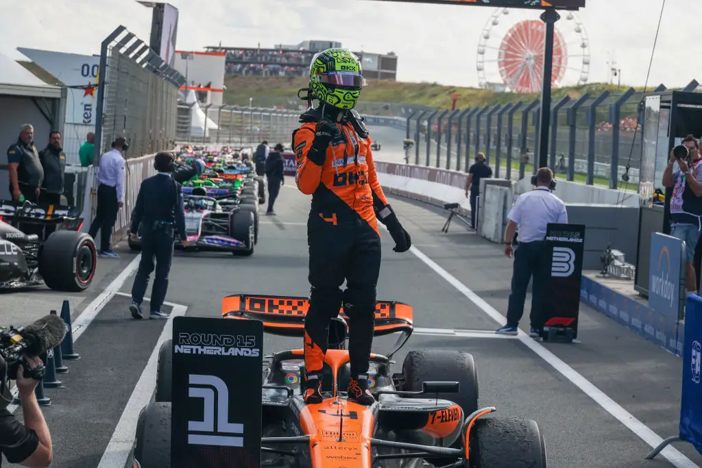 Lando Norris won the 2024 Dutch Grand Prix. (Image: Alessandro Martellotta/Morgese/NurPhoto via Getty Images)