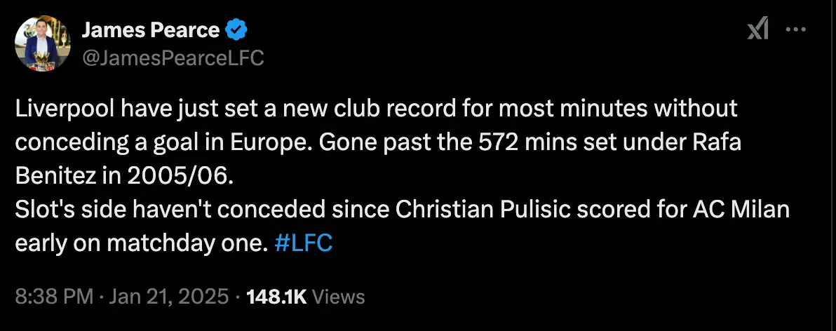 Image: Twitter/@JamesPearceLFC