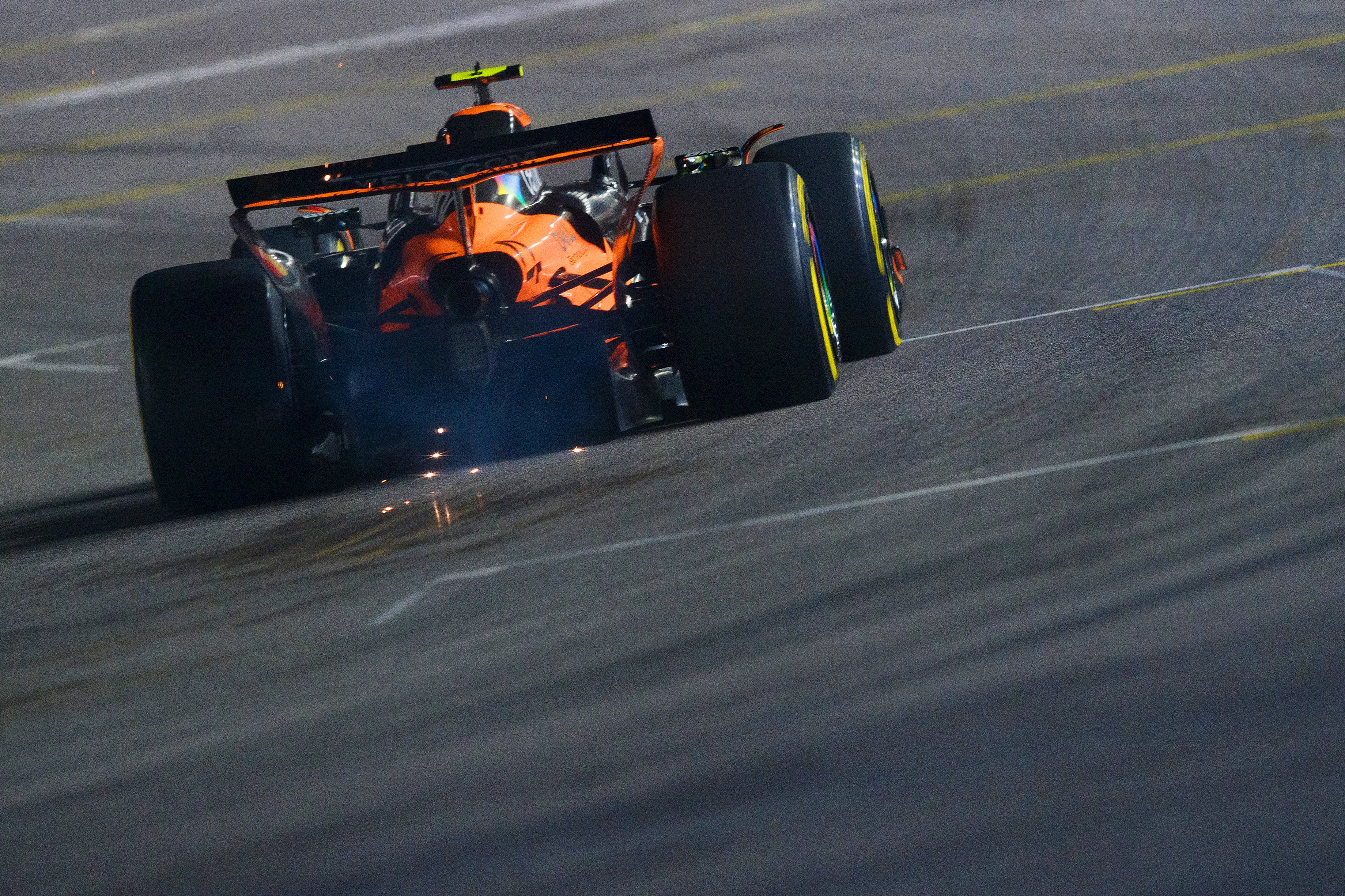 Lando Norris pictured during the Las Vegas GP. Image credit: Getty