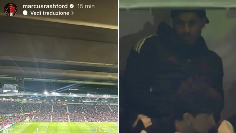 Marcus Rashford makes feelings clear on his Man Utd future with four-word Instagram message during Rangers match