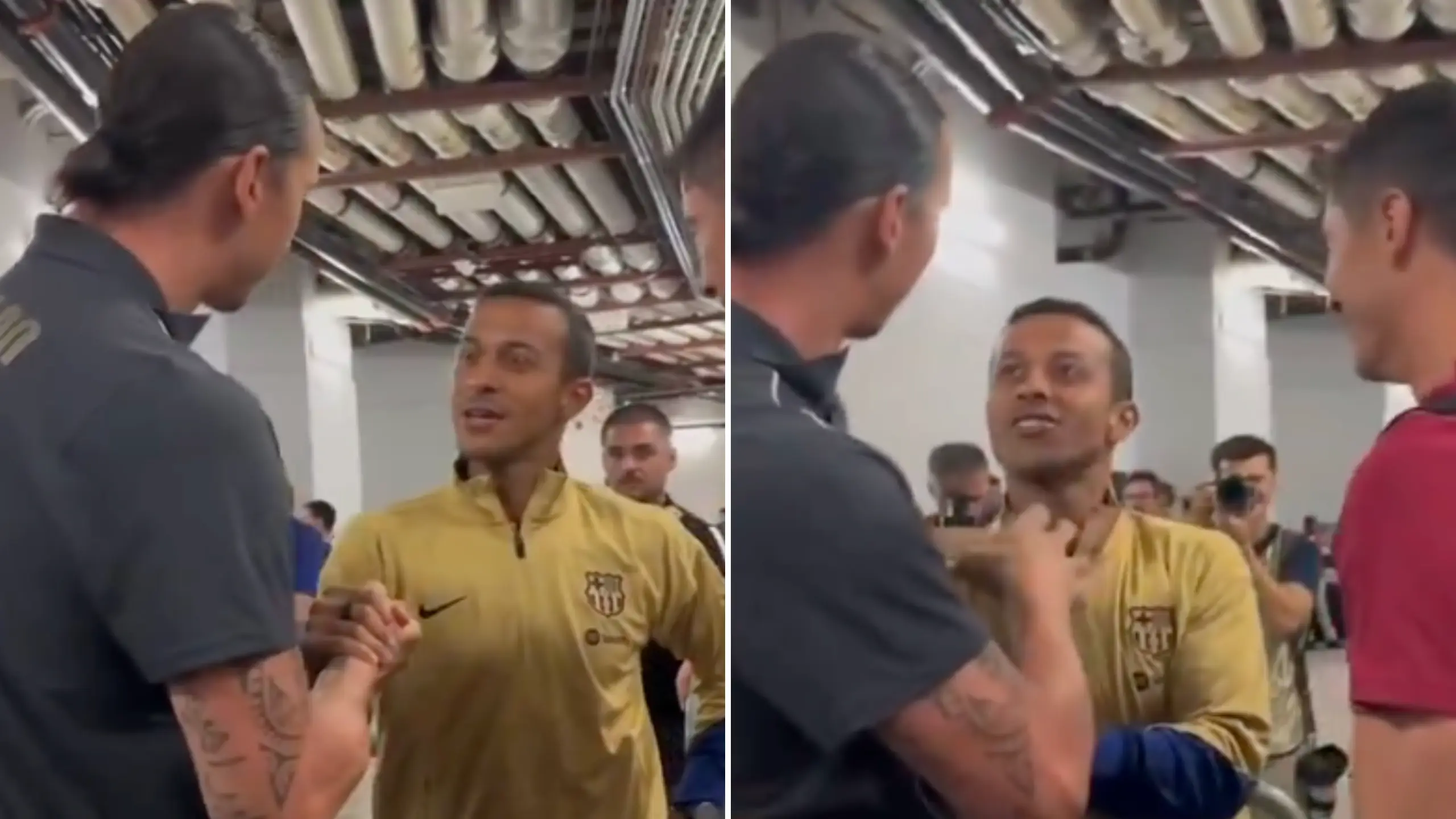 Thiago hailed as 'future Liverpool boss' as fans think they've worked out what he said to Zlatan Ibrahimovic