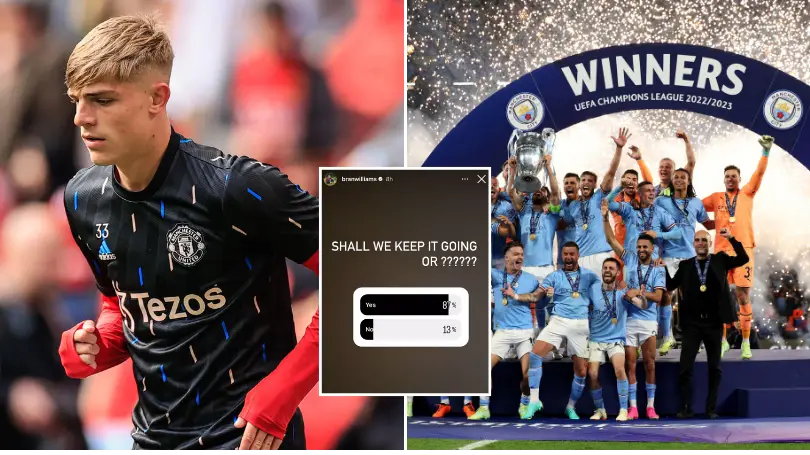 Man Utd unhappy with Brandon Williams for comments made about Man City after treble win
