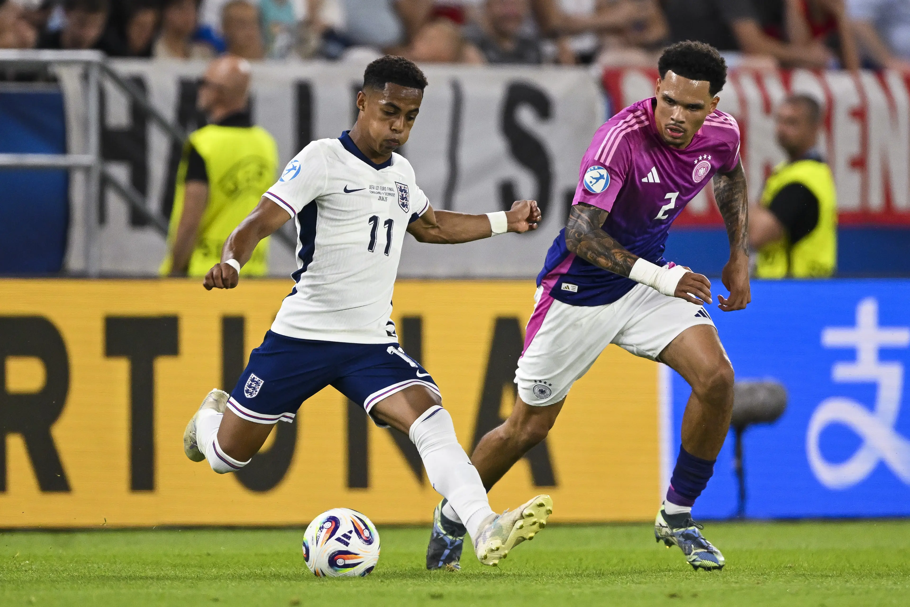 Omari Hutchinson starred in England's Euro U21 win this summer and is now a target for Brentford (Image: Getty)