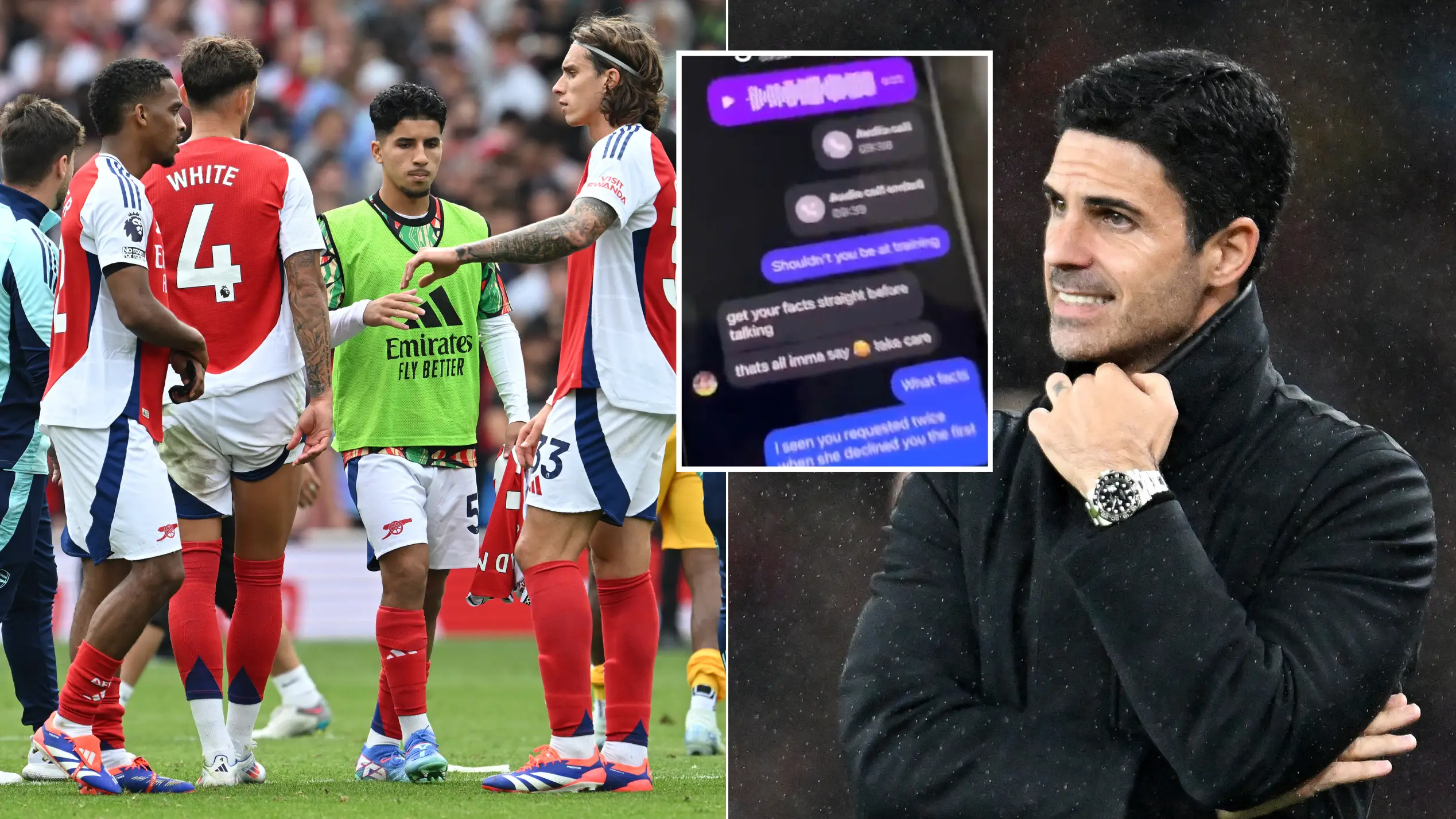 Arsenal player called out for 'messaging' TikToker's girlfriend and even replied to her boyfriend