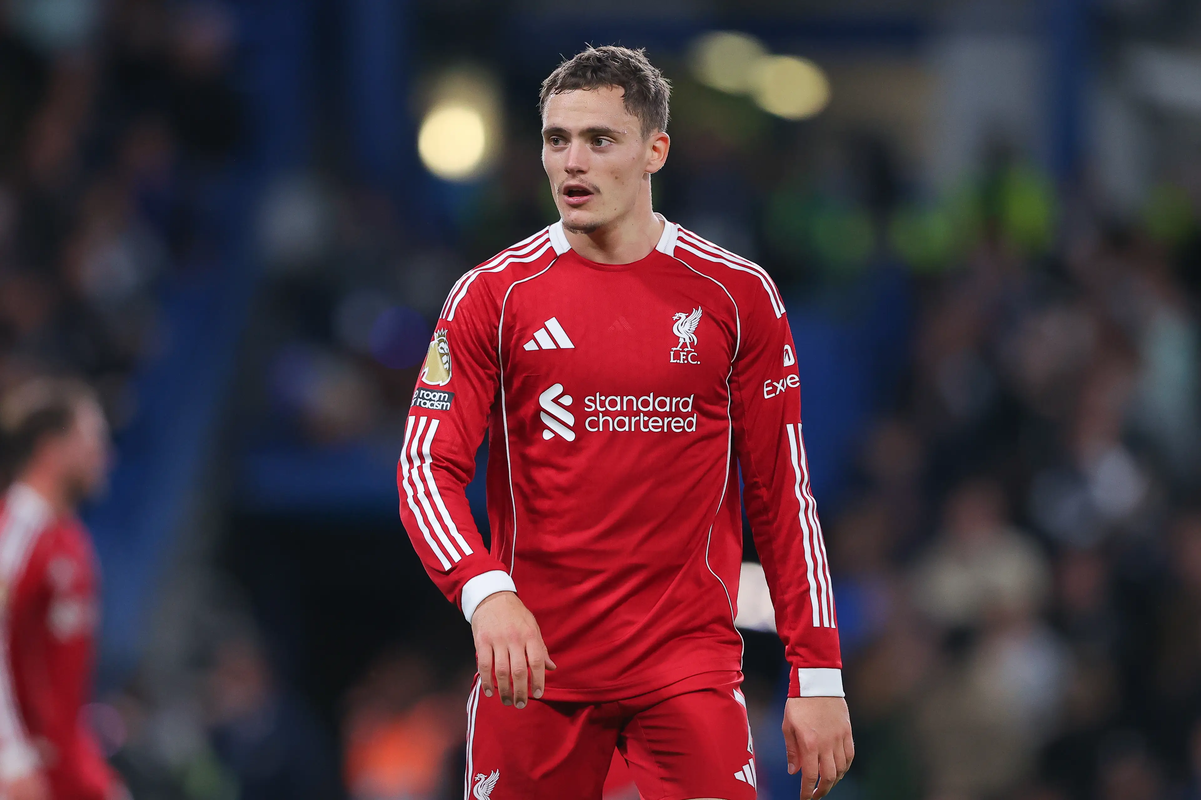 Florian Wirtz in action for Liverpool. Image: Getty 