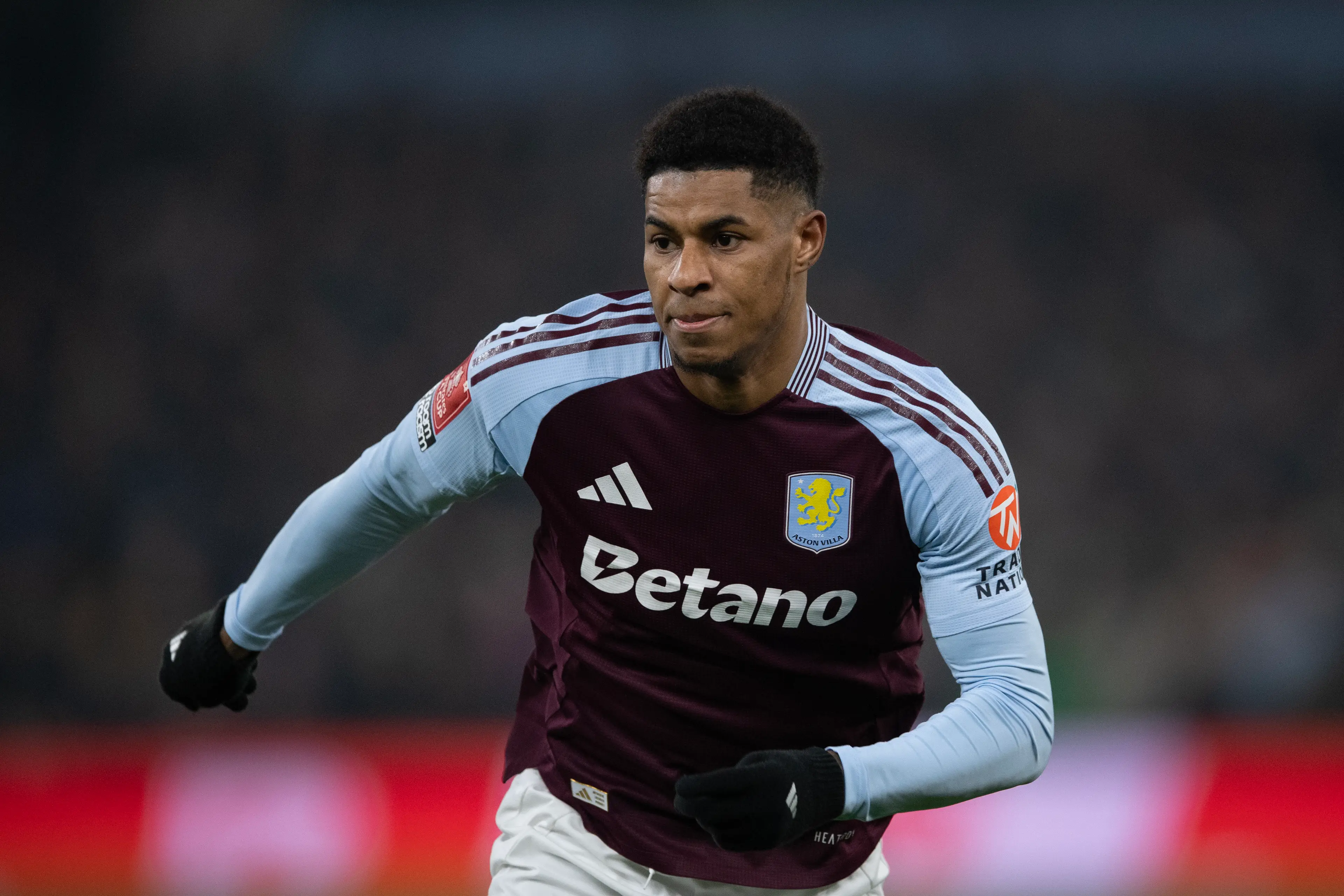 Marcus Rashford in action for Aston Villa. Image: Getty 