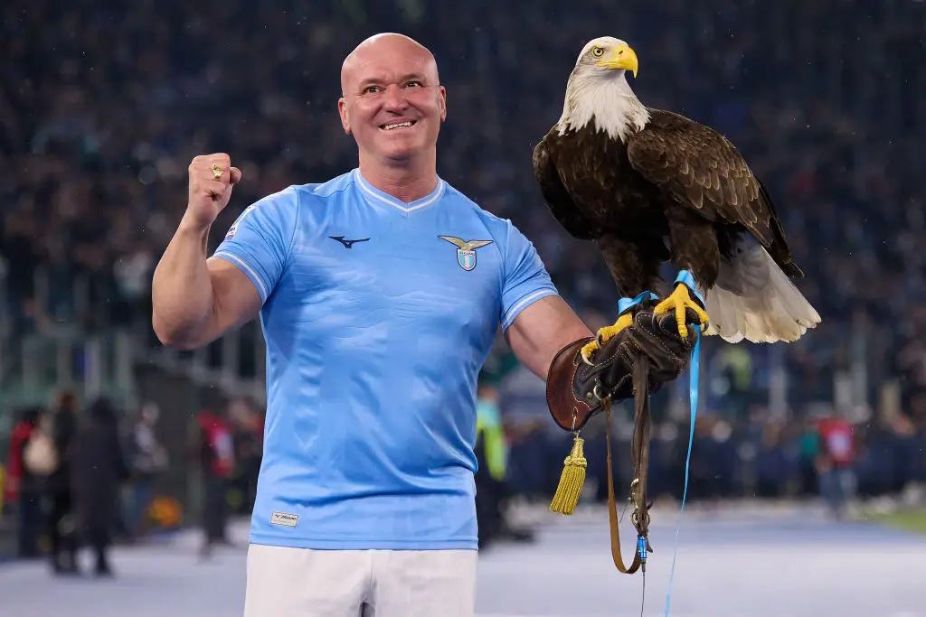 Juan Bernabe worked alongside Lazio's mascot Olympia for nearly 15 years. (Image: Getty)