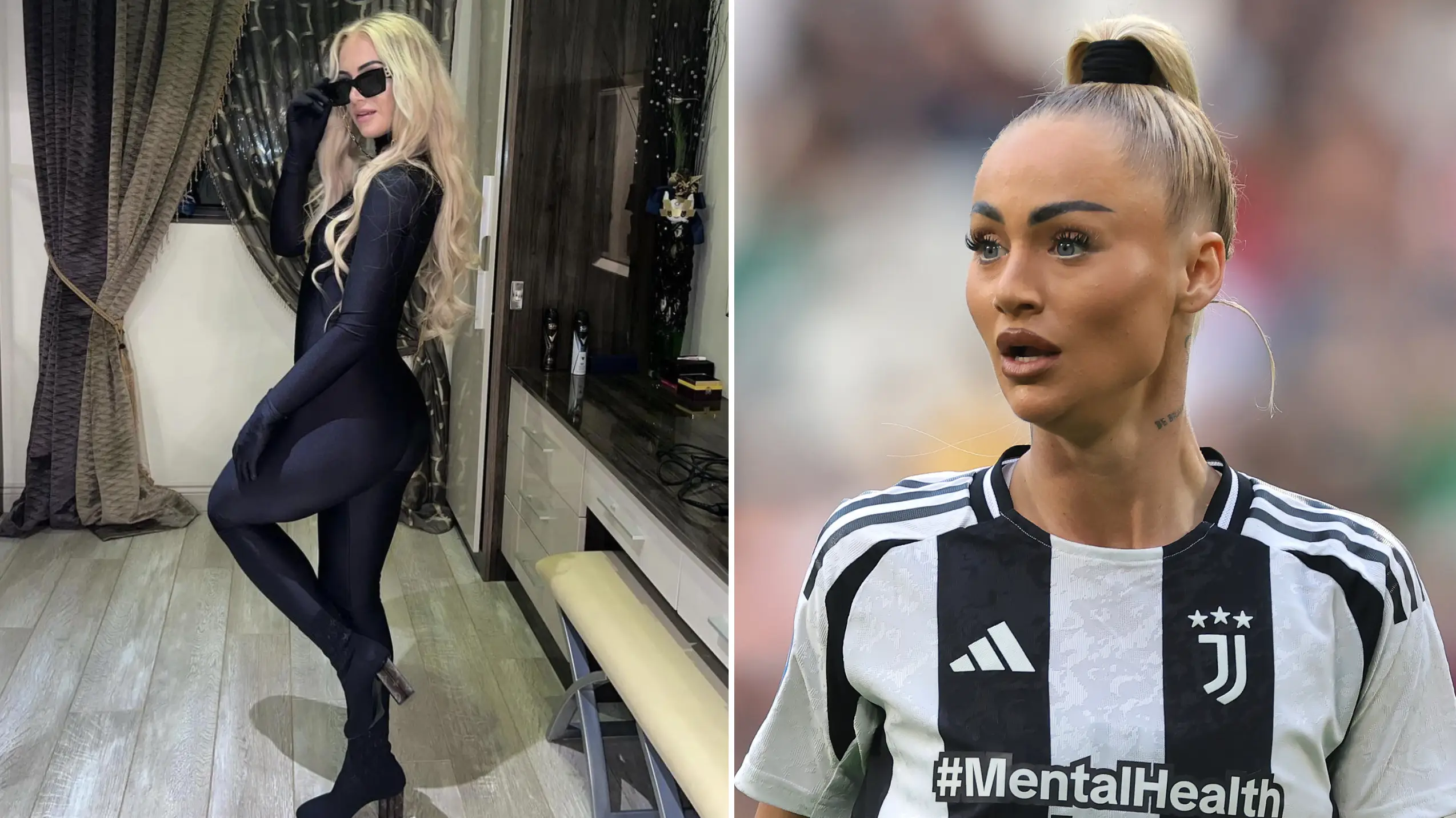 Fans can't believe who Alisha Lehmann tagged in her Halloween post as Juventus star shows off outfit